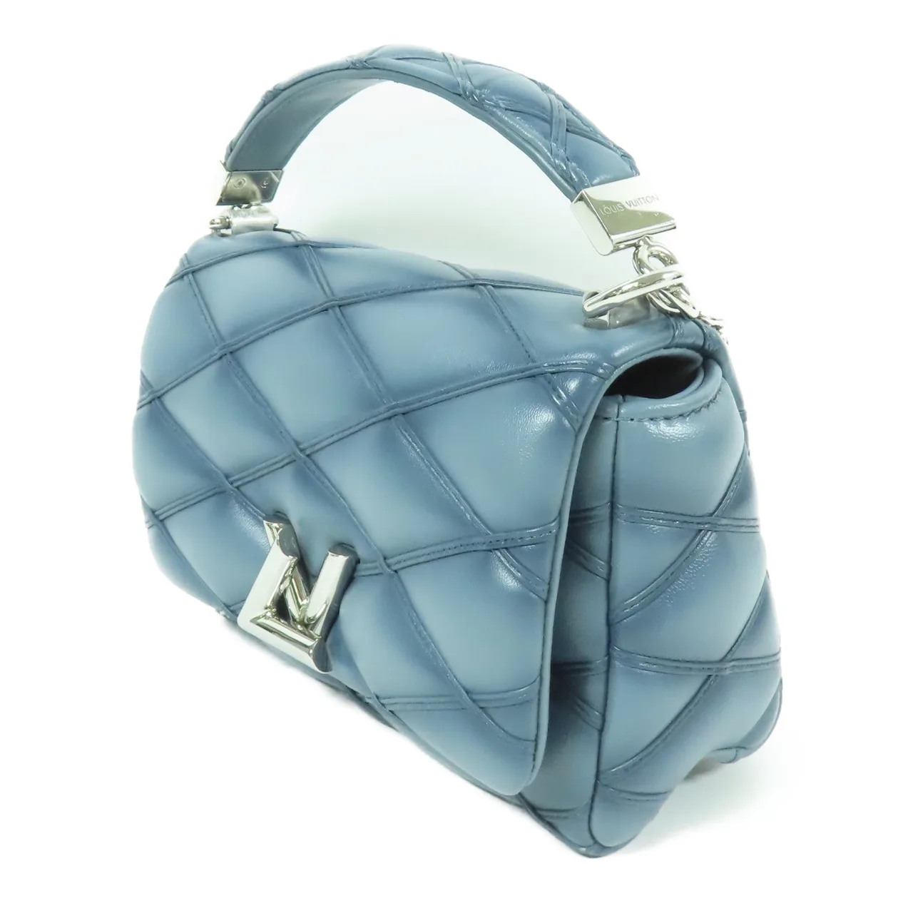 LOUIS VUITTON M12434 兩用包 牛皮 藍色 / Blue 牛皮 中古品A - 縮圖 3