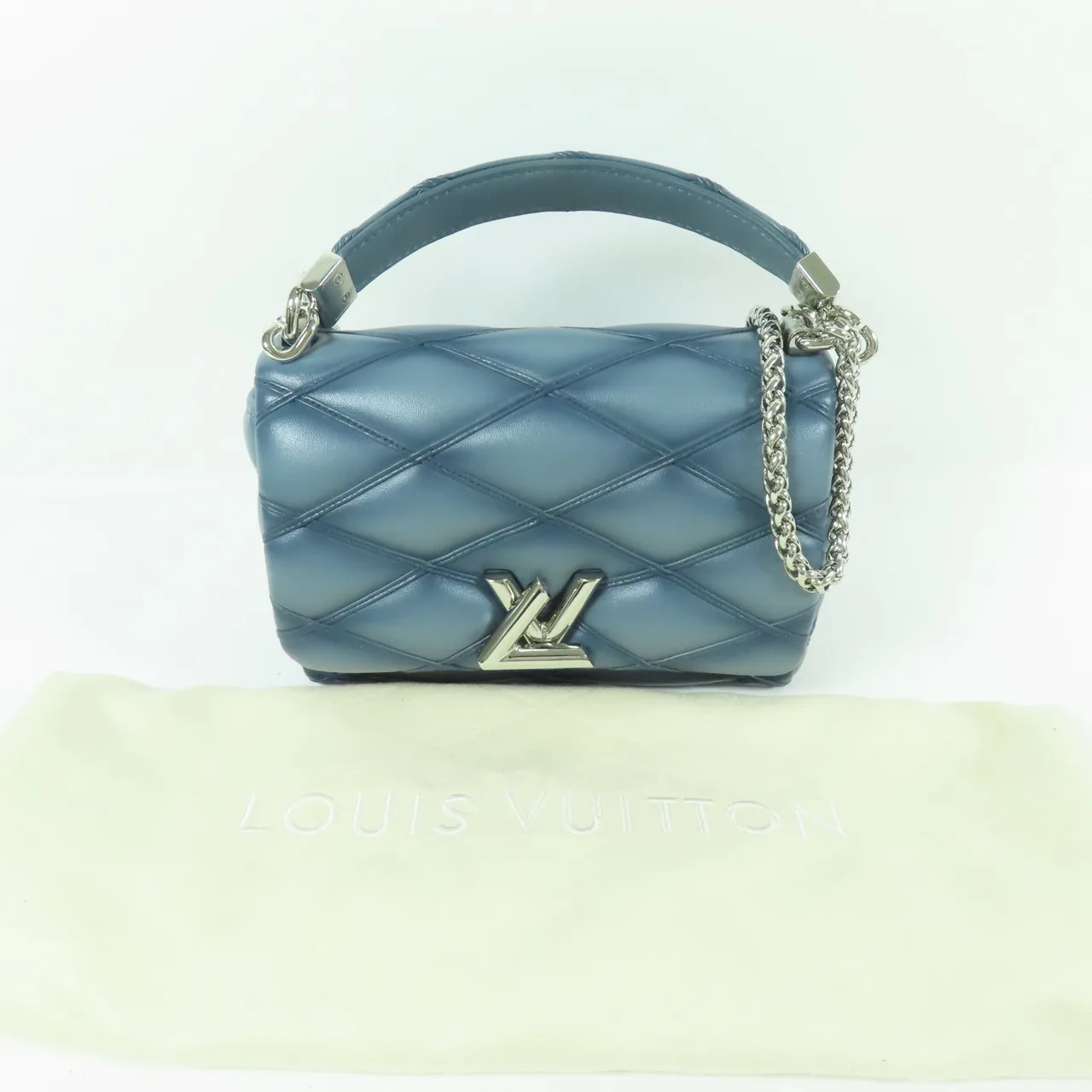 LOUIS VUITTON M12434 兩用包 牛皮 藍色 / Blue 牛皮 中古品A - 縮圖 10