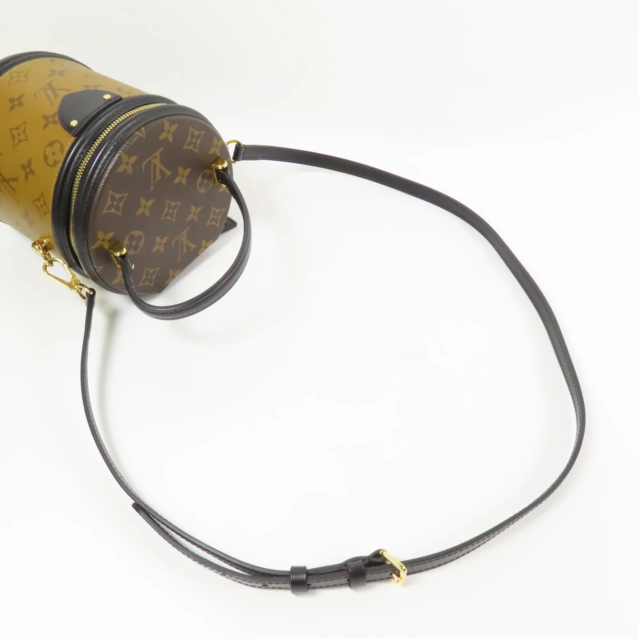 LOUIS VUITTON Cannes M43986 兩用包 塗層帆布 棕色 塗層帆布 中古品A - 縮圖 7