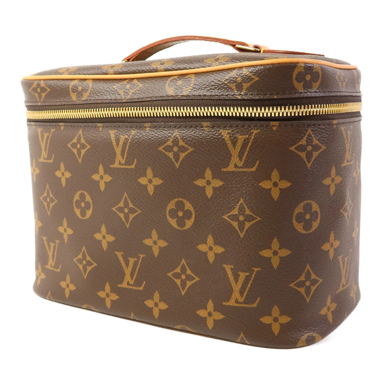 LOUIS VUITTON Nice M42265 手提包 塗層帆布 棕色 塗層帆布 中古品A - 縮圖 3