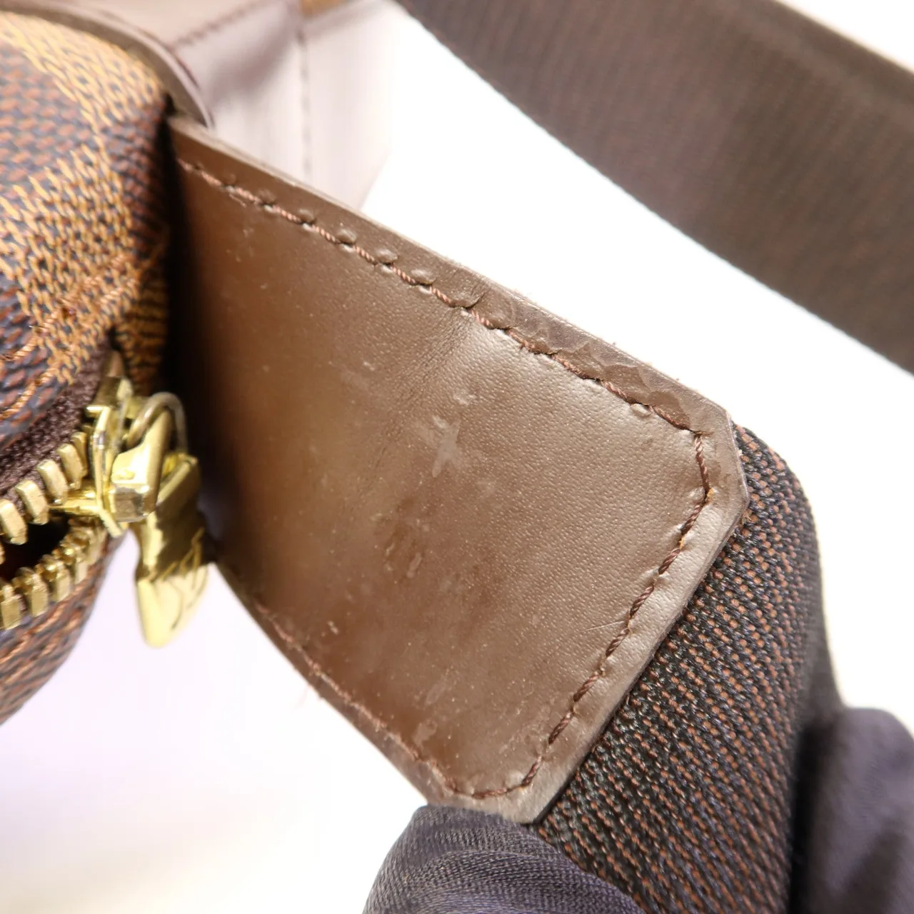 LOUIS VUITTON Naviglio N45255 肩背包 塗層帆布 棕色 / Brown 塗層帆布 中古品A - 縮圖 15