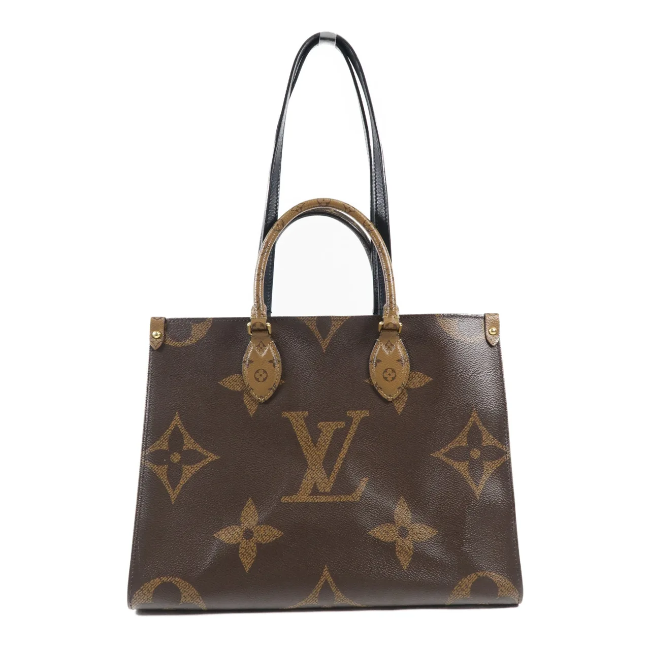 LOUIS VUITTON OnTheGo M45321 兩用包 塗層帆布 棕色