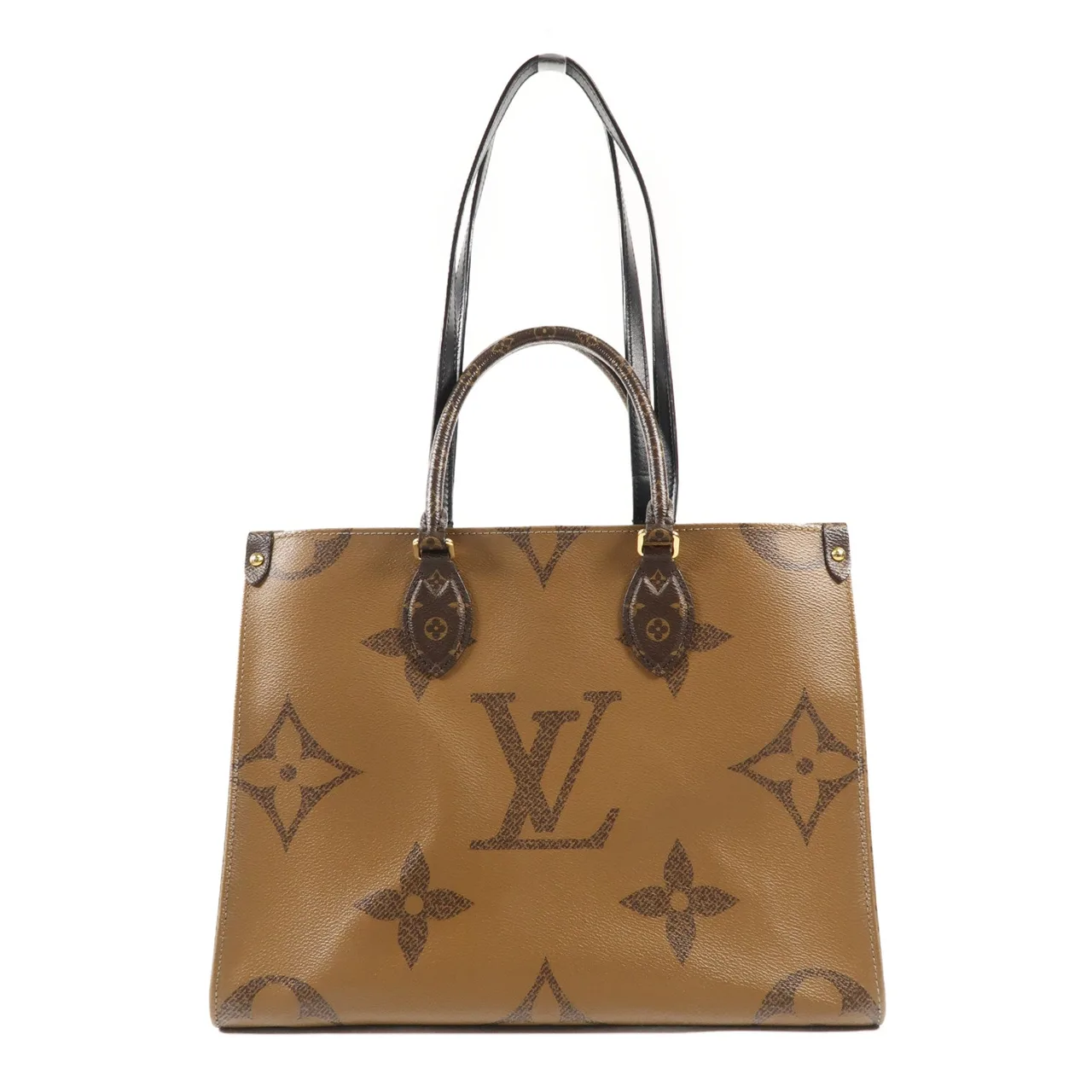 LOUIS VUITTON OnTheGo M45321 兩用包 塗層帆布 棕色 塗層帆布 中古品B - 縮圖 2