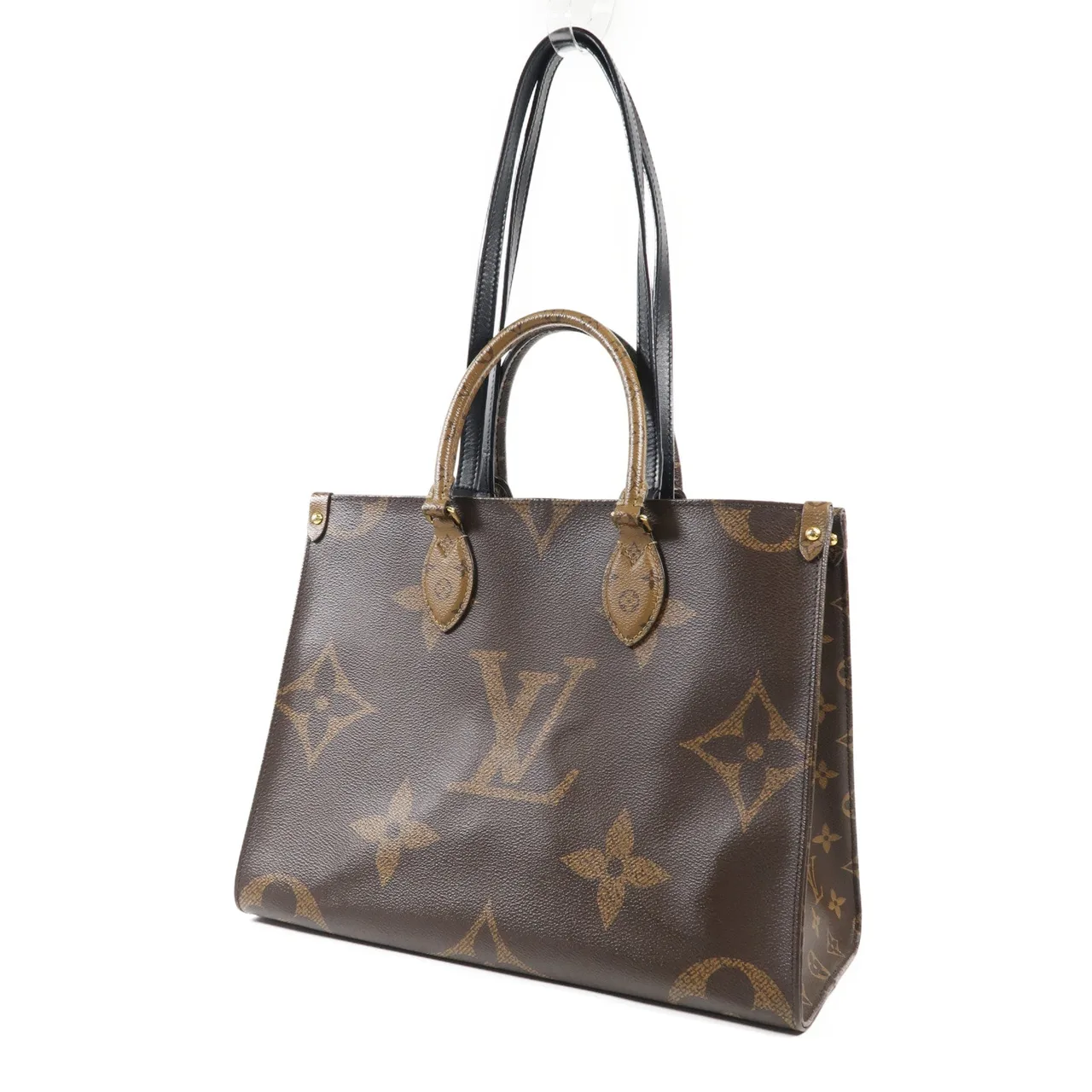 LOUIS VUITTON OnTheGo M45321 兩用包 塗層帆布 棕色 塗層帆布 中古品B - 縮圖 3
