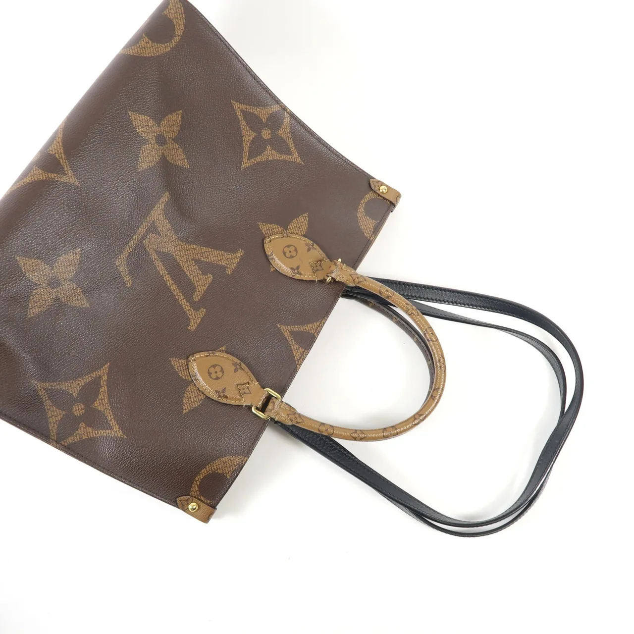 LOUIS VUITTON OnTheGo M45321 兩用包 塗層帆布 棕色 塗層帆布 中古品B - 縮圖 8