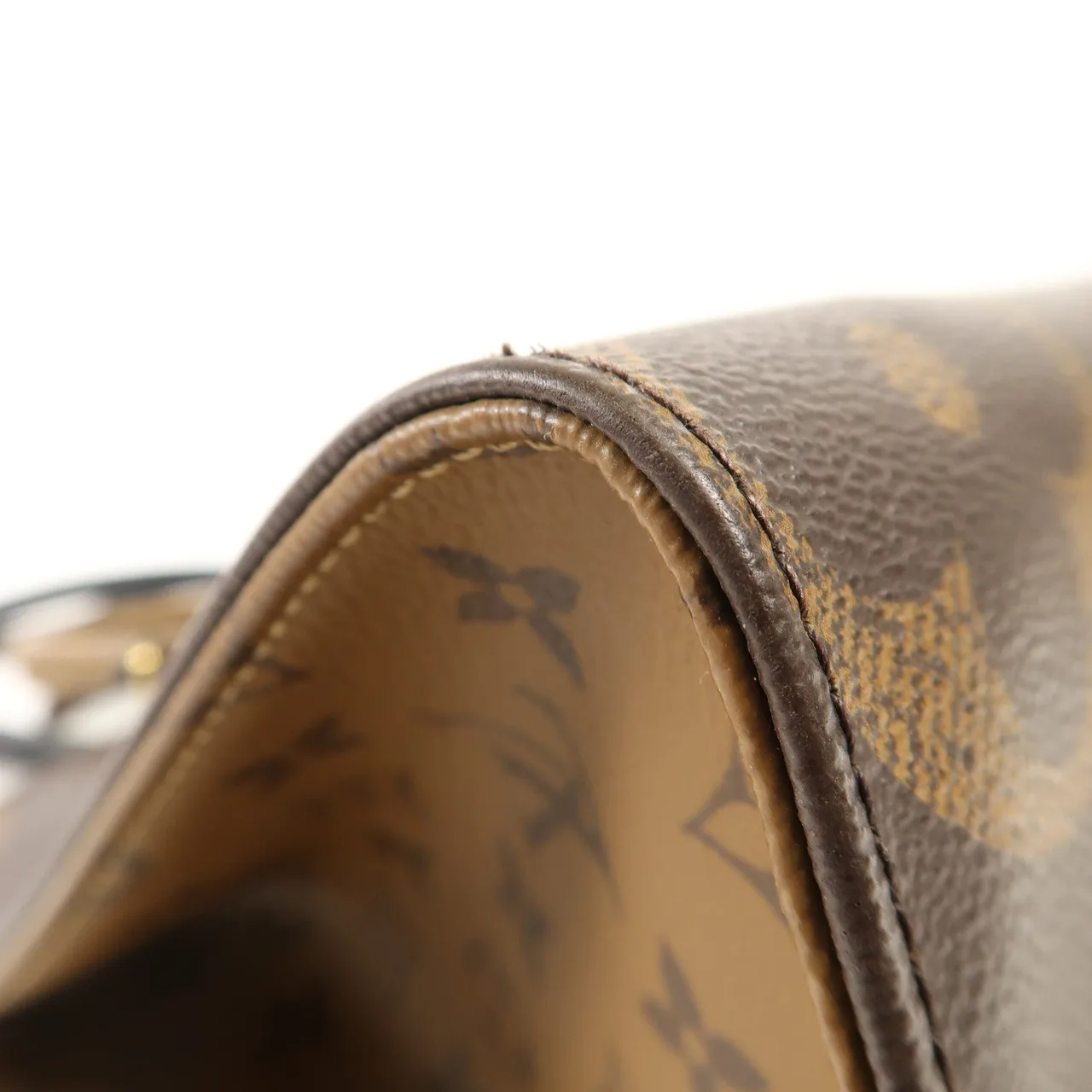 LOUIS VUITTON OnTheGo M45321 兩用包 塗層帆布 棕色 塗層帆布 中古品B - 縮圖 9