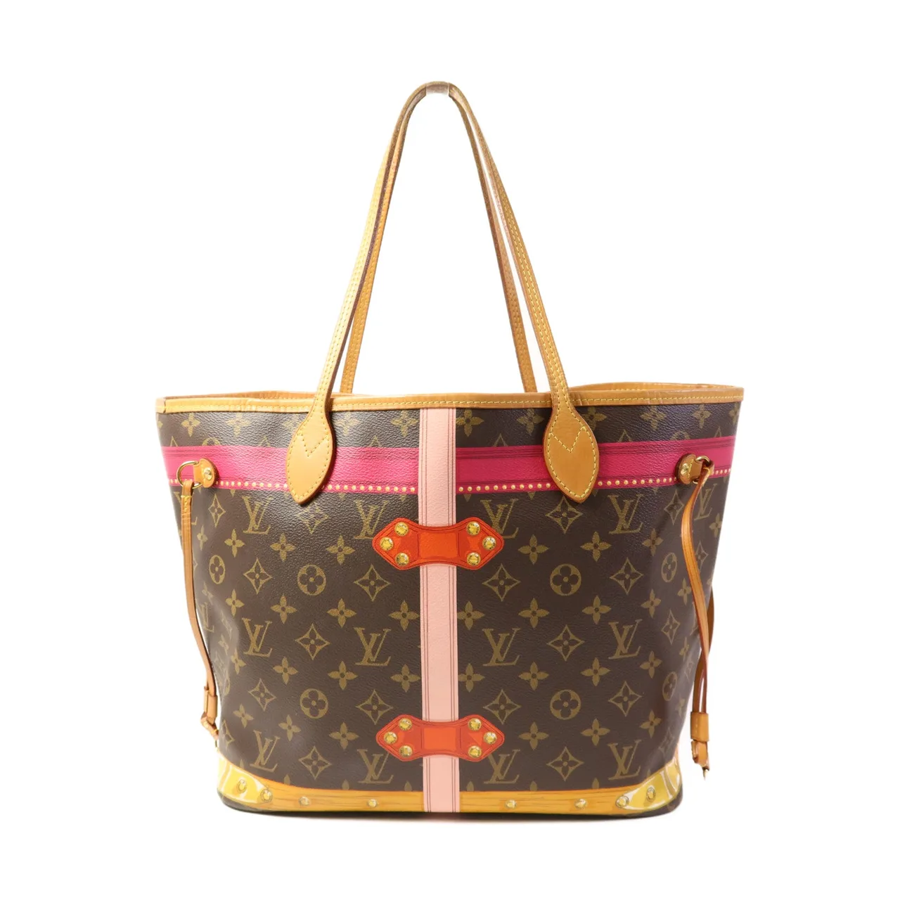 LOUIS VUITTON Neverfull M41390 托特包 塗層帆布 棕色 塗層帆布 中古品B - 縮圖 2