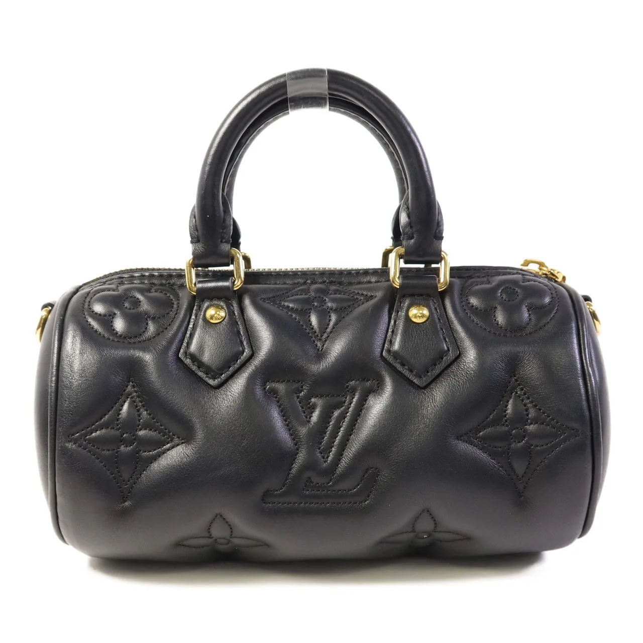 LOUIS VUITTON Papillon M59800 兩用包 牛皮 黑色 / Black 牛皮 中古品B - 縮圖 2