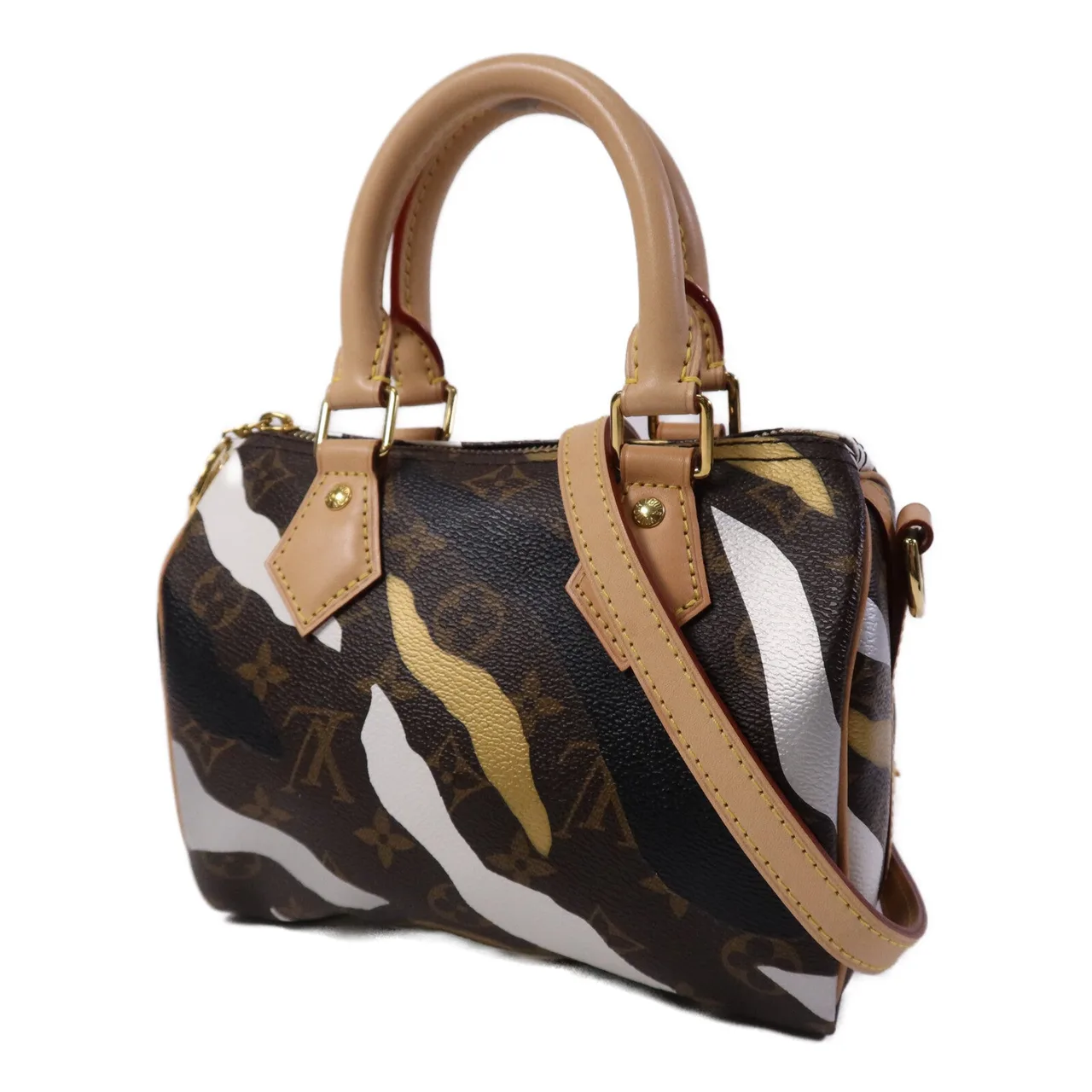 LOUIS VUITTON Speedy M45202 兩用包 塗層帆布 棕色 塗層帆布 中古品A - 縮圖 3