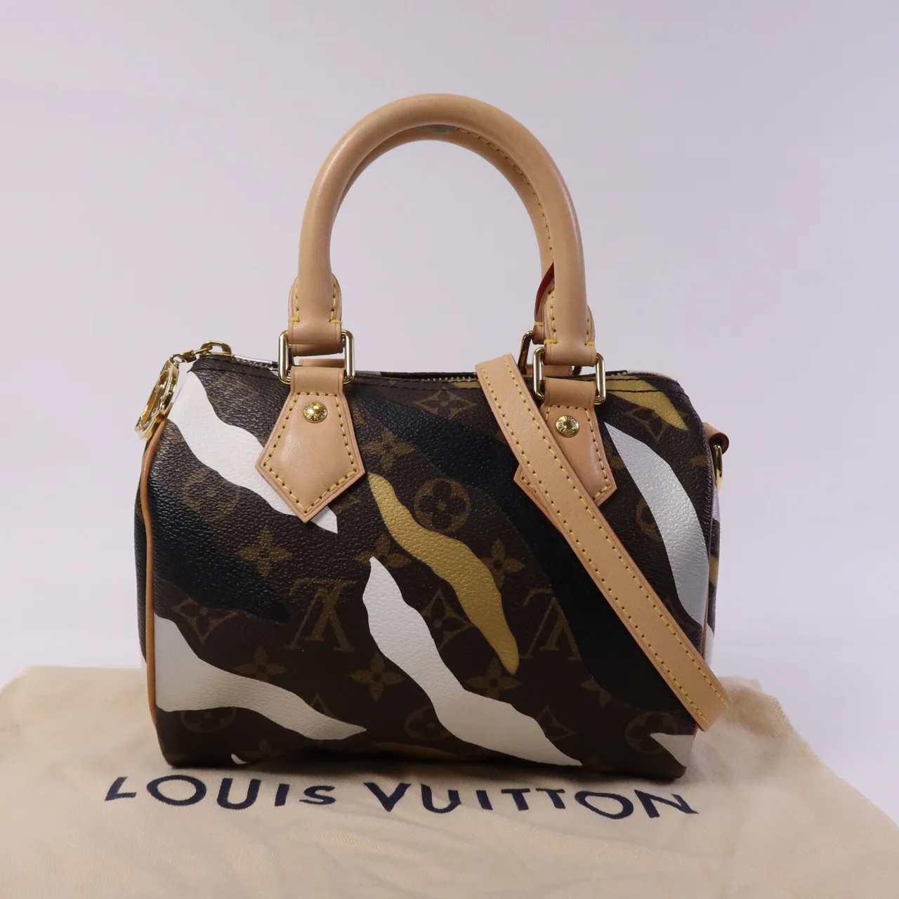 LOUIS VUITTON Speedy M45202 兩用包 塗層帆布 棕色 塗層帆布 中古品A - 縮圖 10
