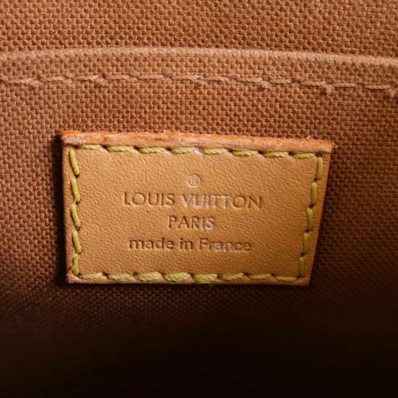 LOUIS VUITTON Petit Sac Plat M81295 兩用包 塗層帆布 棕色 / Brown 塗層帆布 中古品B - 縮圖 6