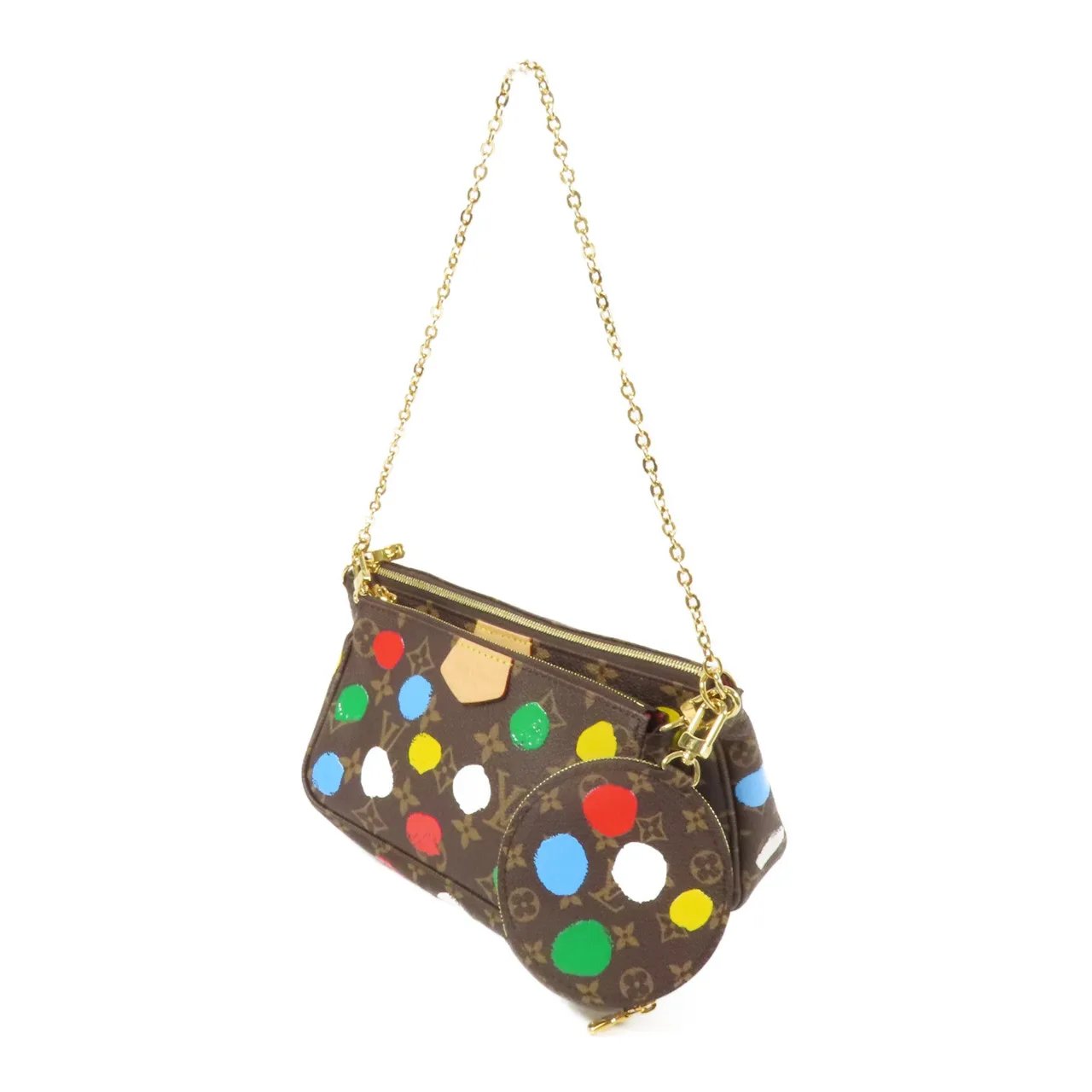 LOUIS VUITTON M46385 兩用包 塗層帆布 棕色 塗層帆布 中古品A - 縮圖 3