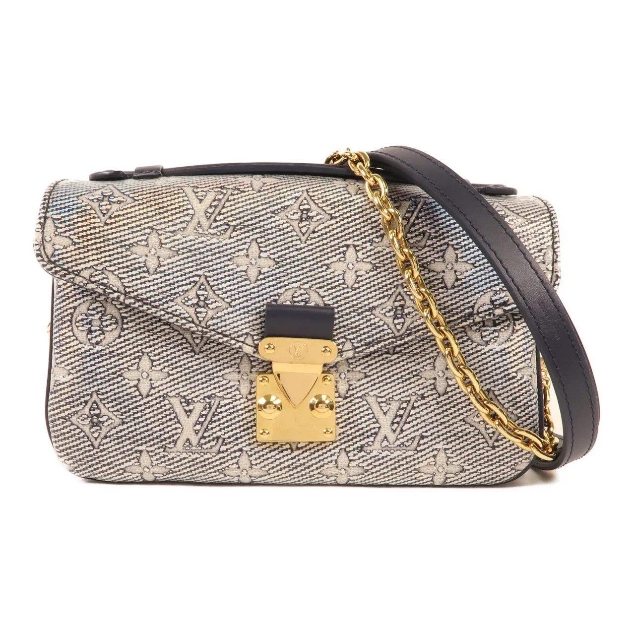 LOUIS VUITTON Pochette Metis M22834 兩用包 塗層帆布 藍色 / Blue