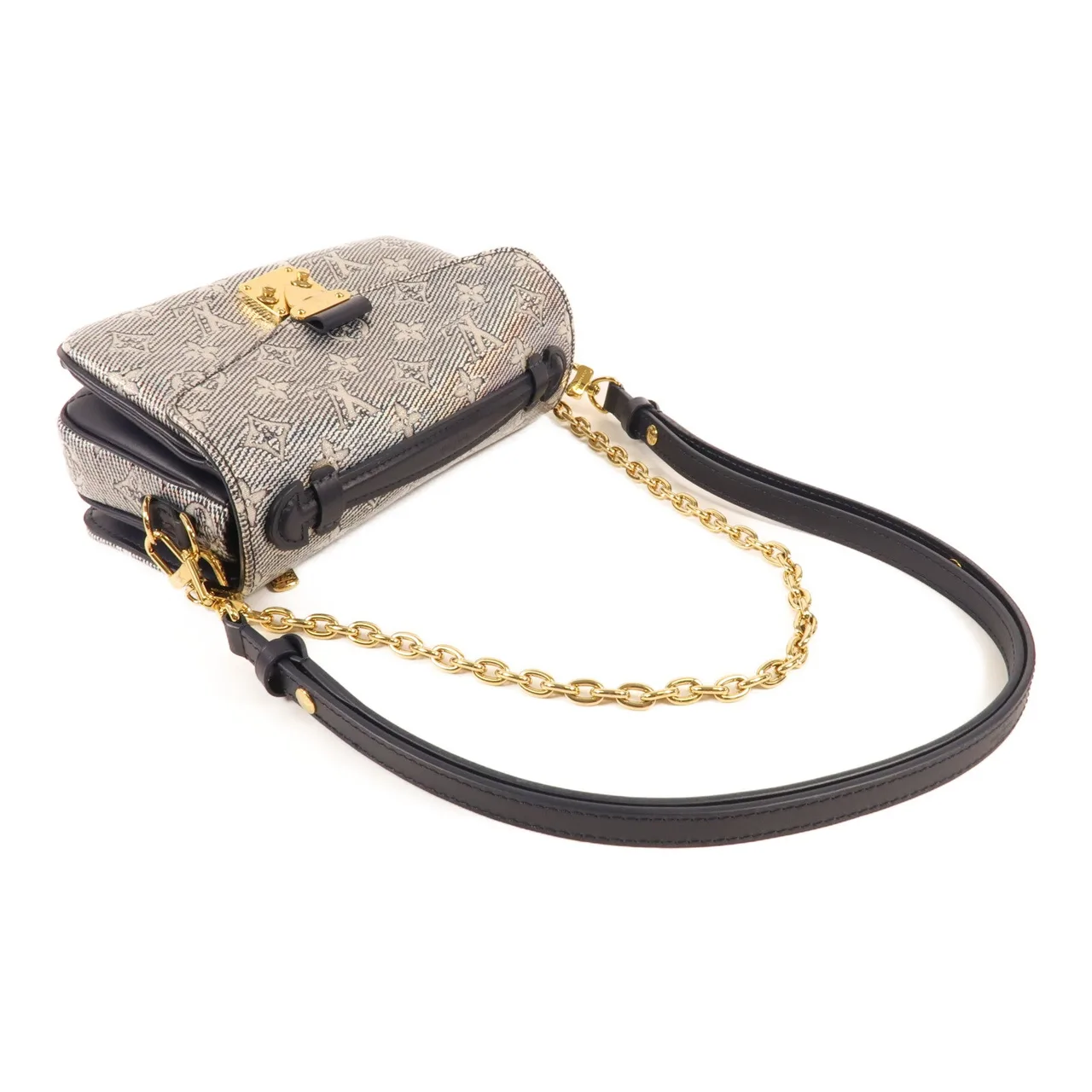 LOUIS VUITTON Pochette Metis M22834 兩用包 塗層帆布 藍色 / Blue 塗層帆布 中古品A - 縮圖 5