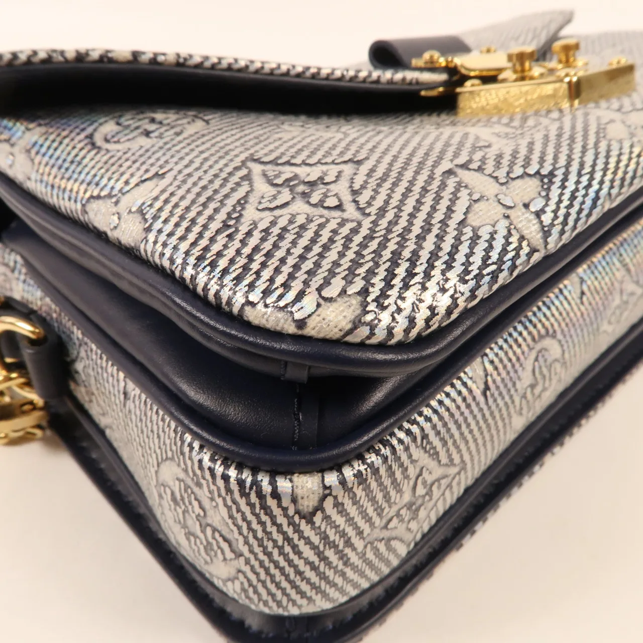 LOUIS VUITTON Pochette Metis M22834 兩用包 塗層帆布 藍色 / Blue 塗層帆布 中古品A - 縮圖 6