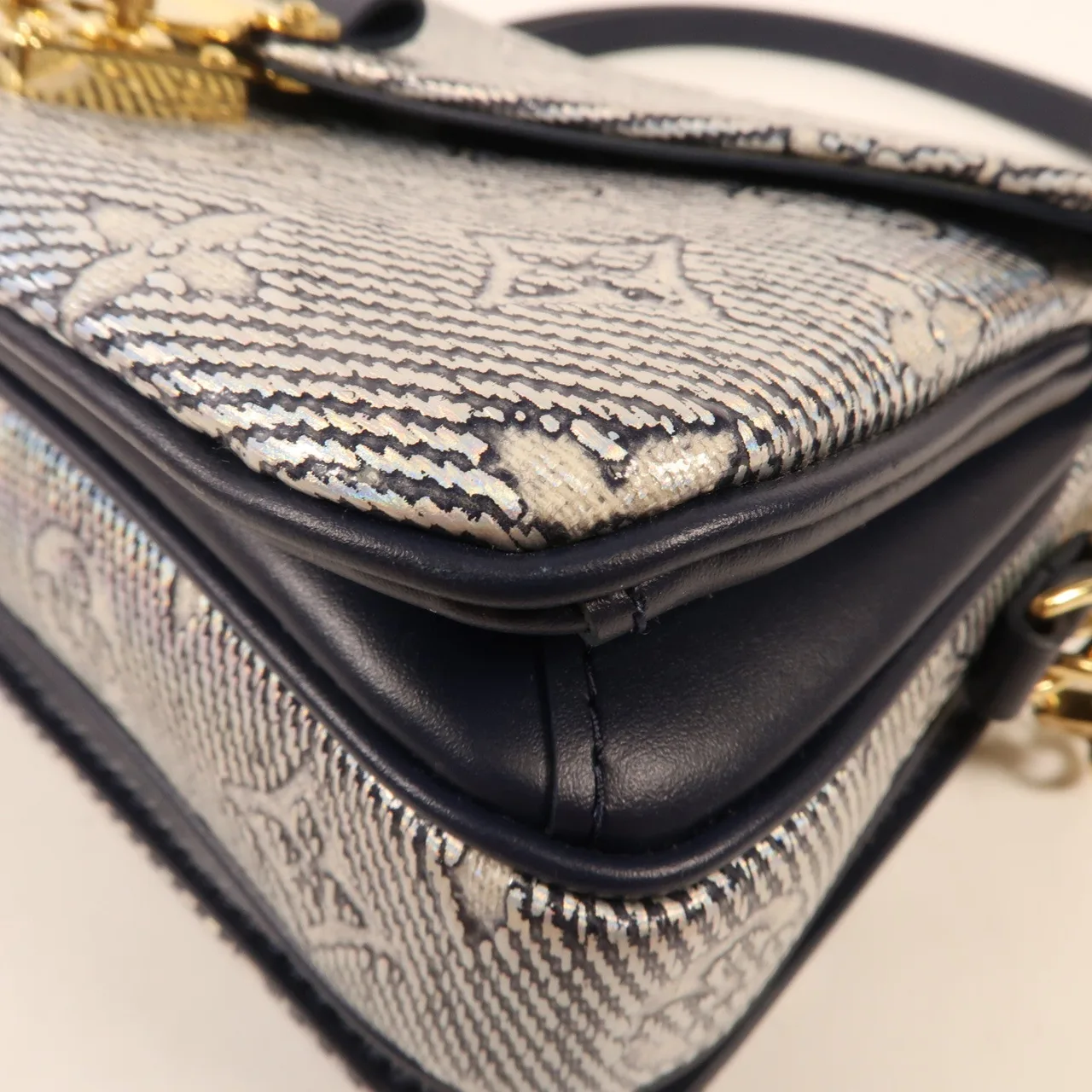 LOUIS VUITTON Pochette Metis M22834 兩用包 塗層帆布 藍色 / Blue 塗層帆布 中古品A - 縮圖 7