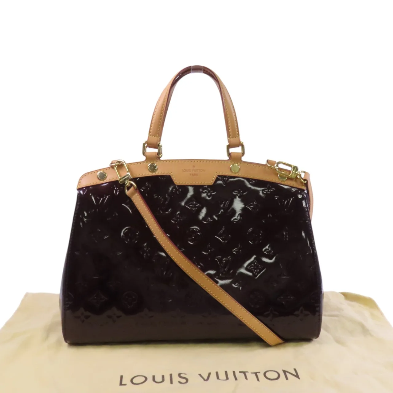 LOUIS VUITTON Brea M91619 兩用包 enamel 波爾多系列 enamel 中古品B - 縮圖 10