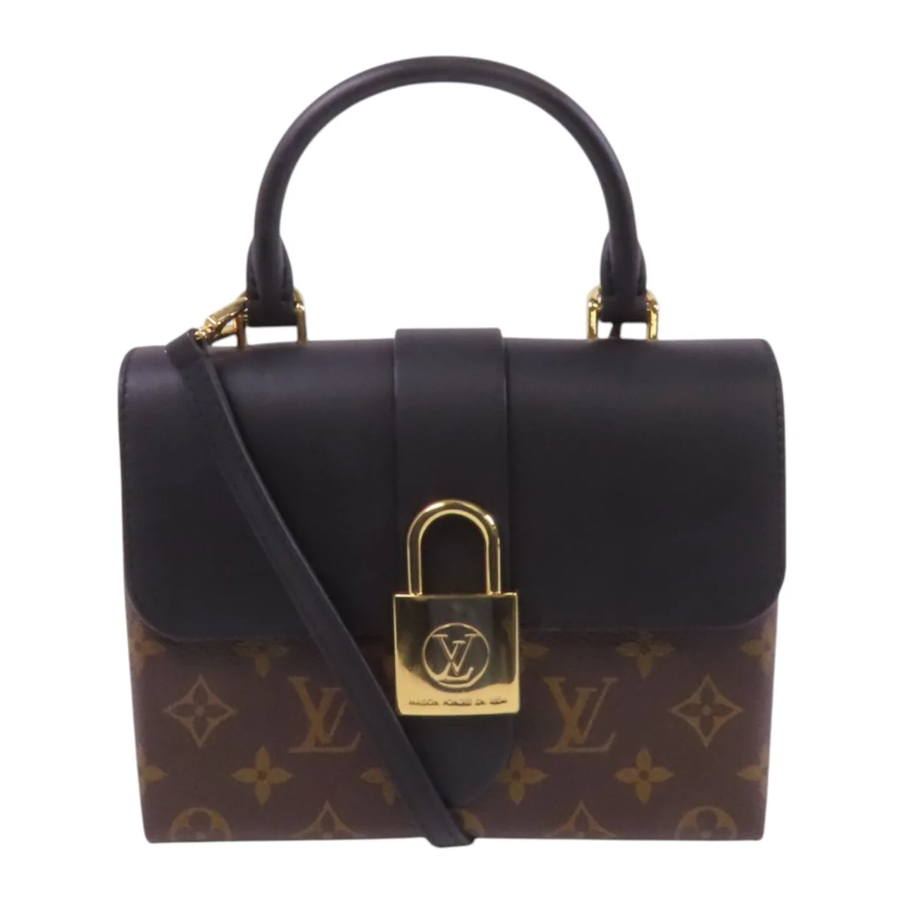 LOUIS VUITTON Locky M44141 兩用包 塗層帆布 棕色 / 黑色