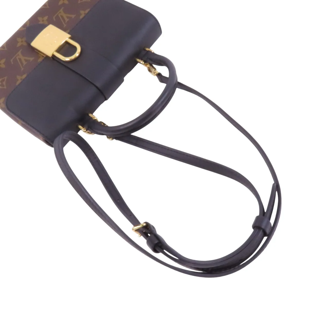 LOUIS VUITTON Locky M44141 兩用包 塗層帆布 棕色 / 黑色 塗層帆布 中古品A - 縮圖 7