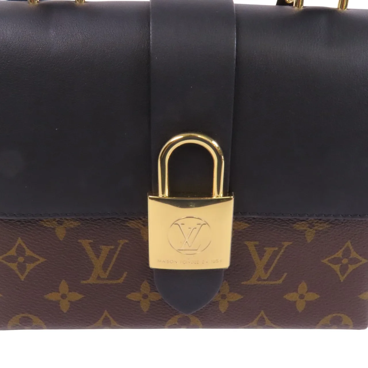 LOUIS VUITTON Locky M44141 兩用包 塗層帆布 棕色 / 黑色 塗層帆布 中古品A - 縮圖 8