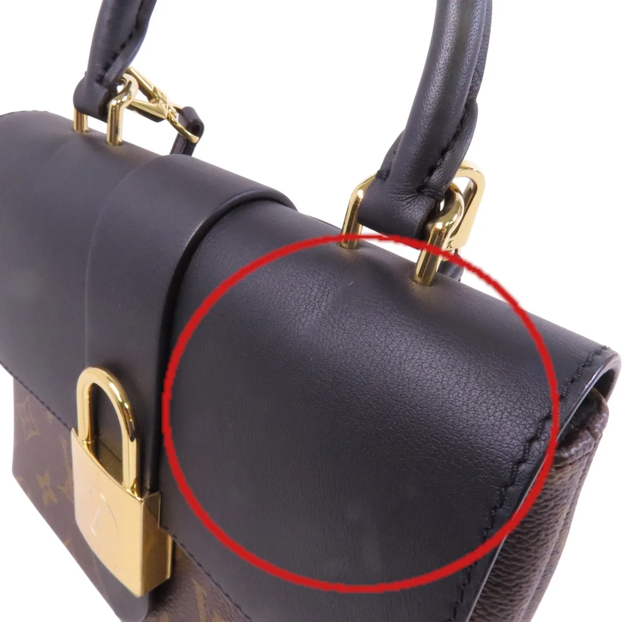 LOUIS VUITTON Locky M44141 兩用包 塗層帆布 棕色 / 黑色 塗層帆布 中古品A - 縮圖 16