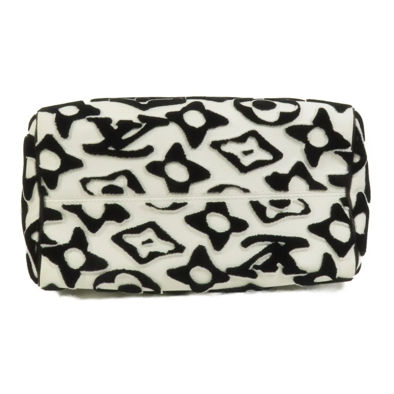 LOUIS VUITTON Speedy Bandouliere M45563 兩用包 塗層帆布 黑色 / 白色 / Black,White 塗層帆布 中古品A - 縮圖 4