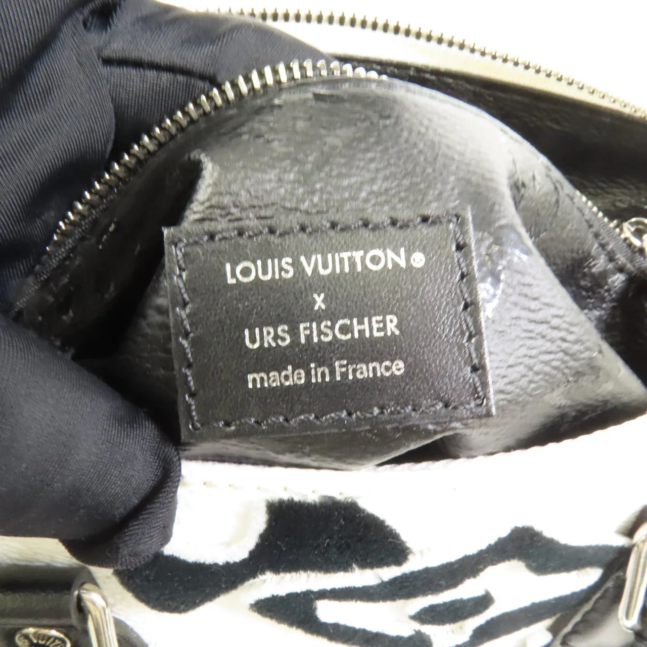 LOUIS VUITTON Speedy Bandouliere M45563 兩用包 塗層帆布 黑色 / 白色 / Black,White 塗層帆布 中古品A - 縮圖 10
