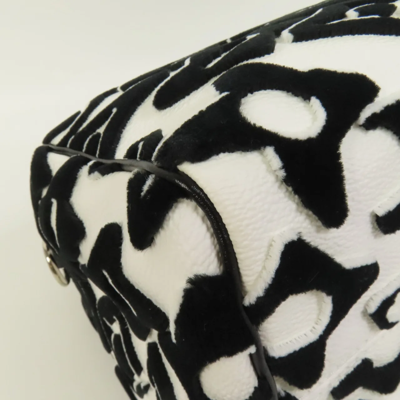 LOUIS VUITTON Speedy Bandouliere M45563 兩用包 塗層帆布 黑色 / 白色 / Black,White 塗層帆布 中古品A - 縮圖 16