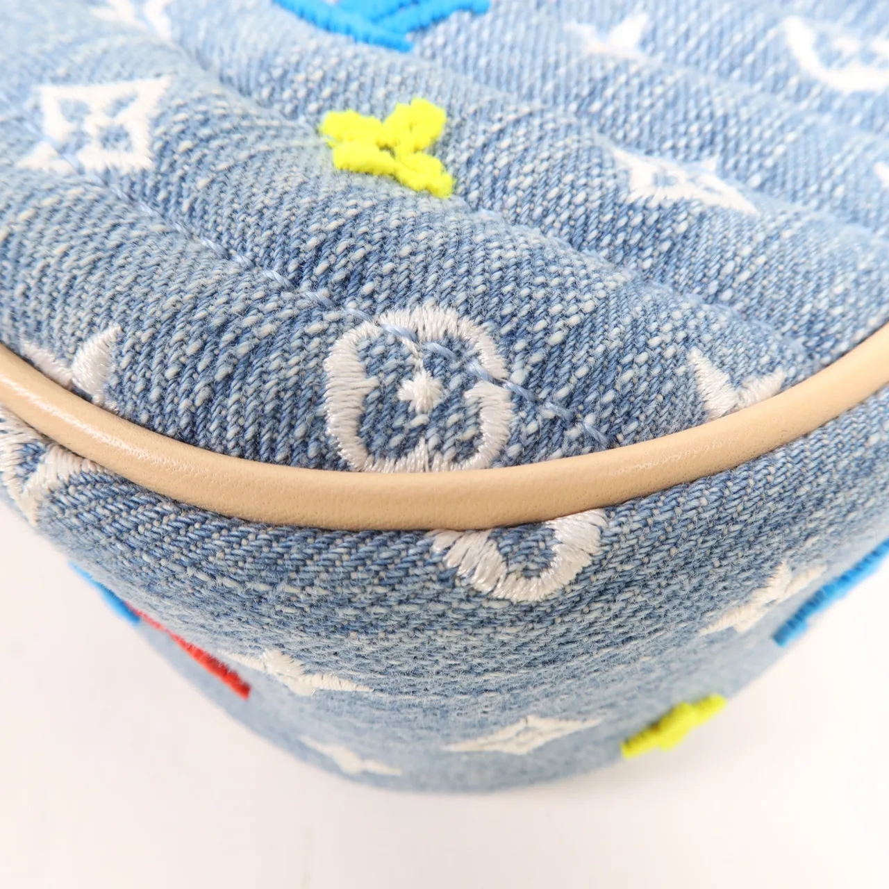 LOUIS VUITTON New Wave M53692 2-Way Bag denim 藍色 denim Rank A - Thumbnail 9