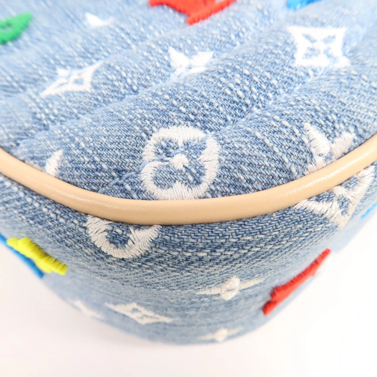 LOUIS VUITTON New Wave M53692 2-Way Bag denim 藍色 denim Rank A - Thumbnail 10