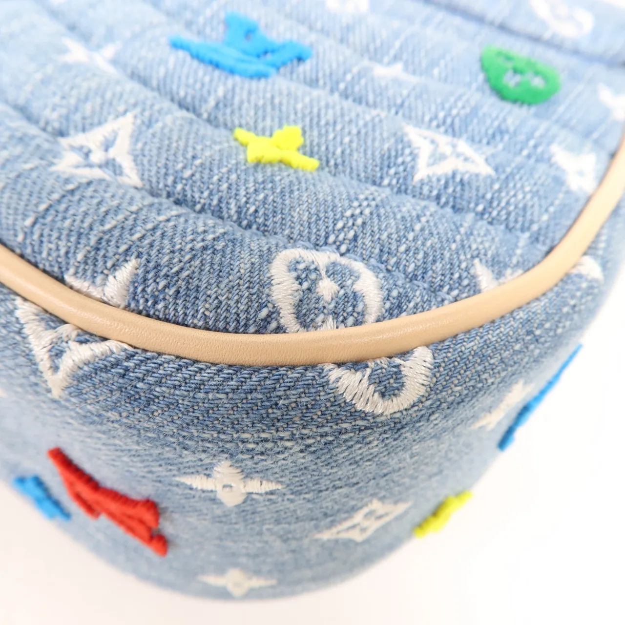 LOUIS VUITTON New Wave M53692 2-Way Bag denim 藍色 denim Rank A - Thumbnail 11