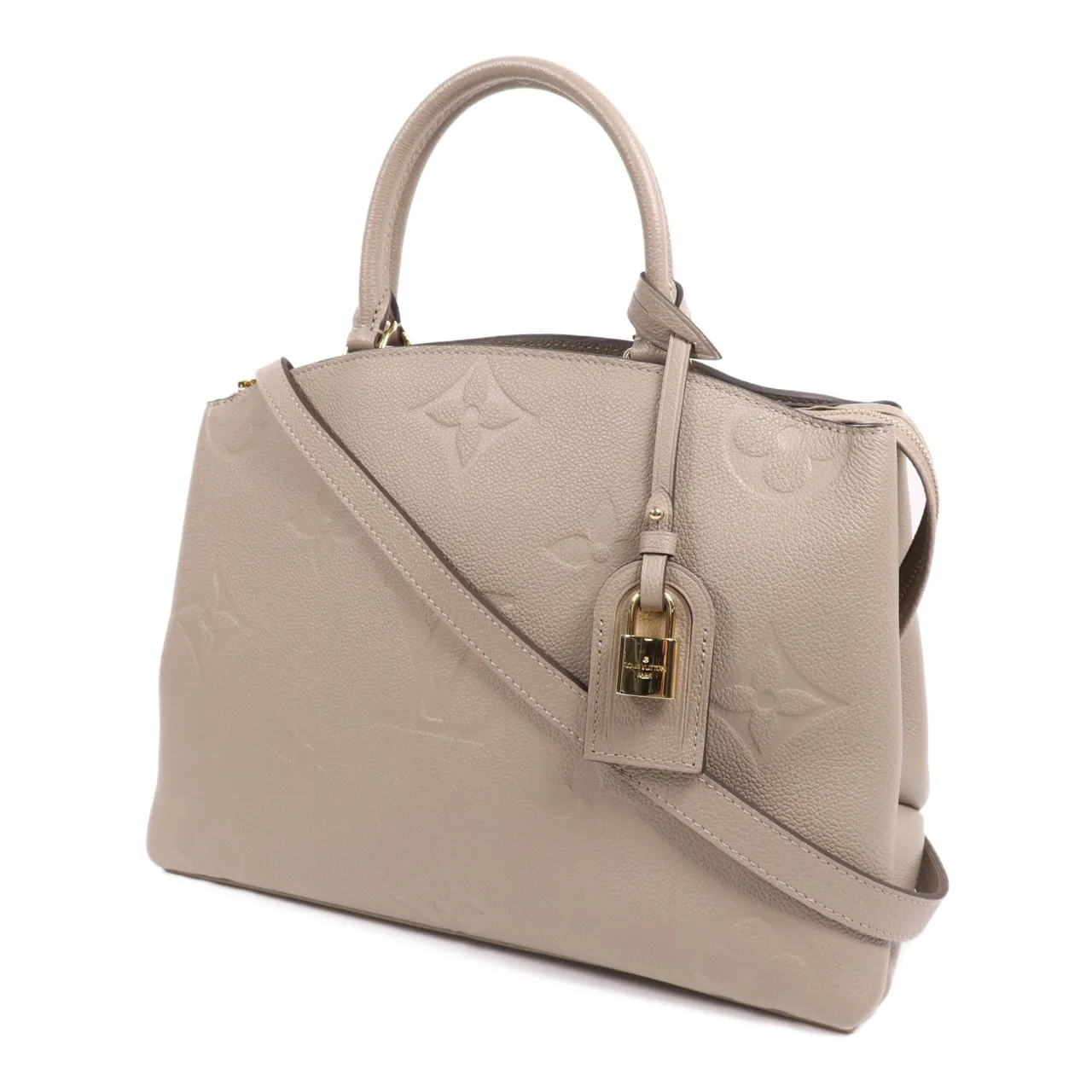 LOUIS VUITTON Grand Palais M45833 2-Way Bag Calfskin 米色 Calfskin Rank A - Thumbnail 3