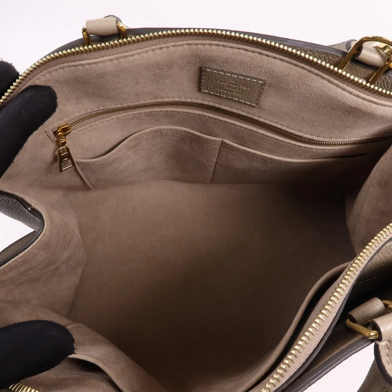 LOUIS VUITTON Grand Palais M45833 2-Way Bag Calfskin 米色 Calfskin Rank A - Thumbnail 5