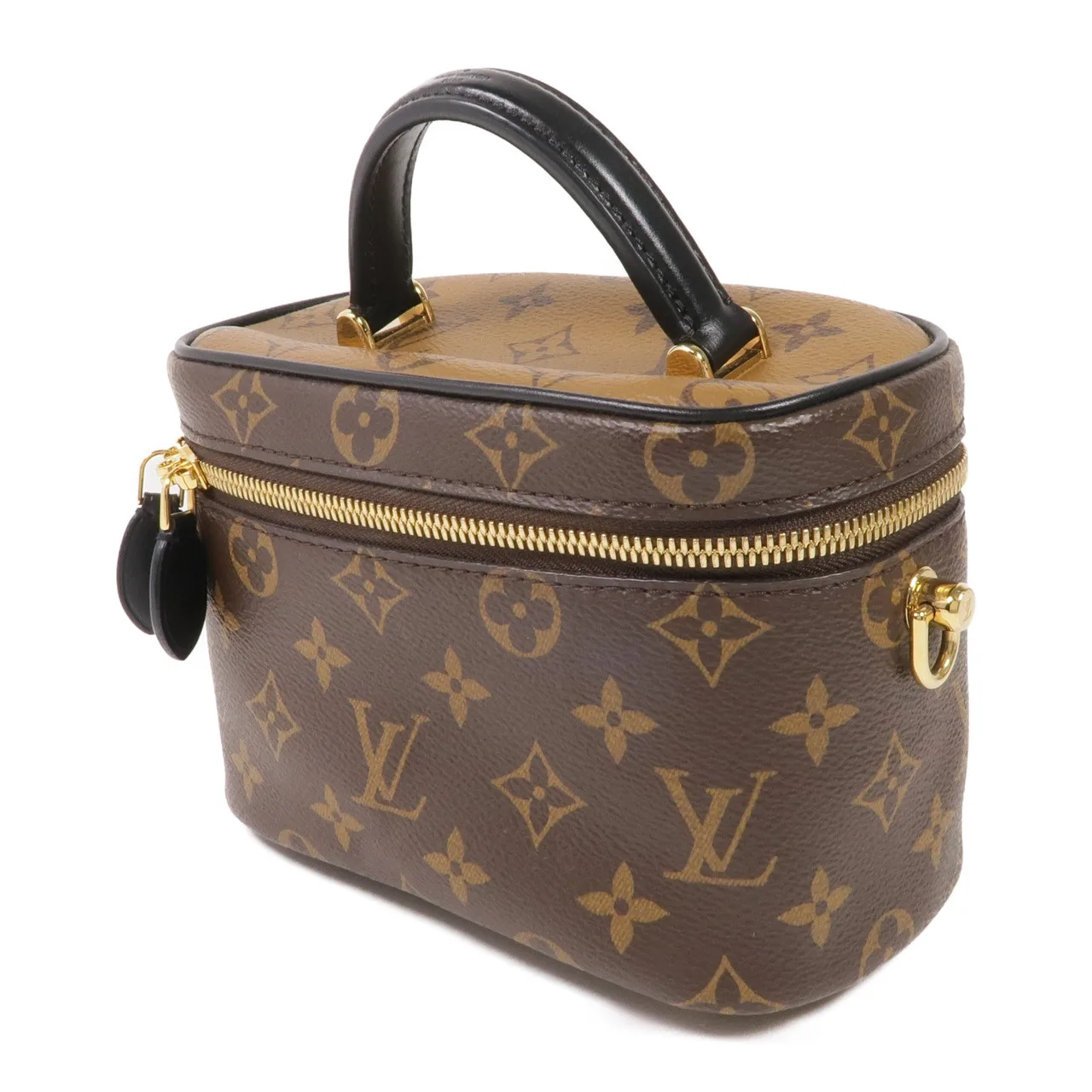 LOUIS VUITTON Vanity M45165 2-Way Bag Coated Canvas 棕色 Coated Canvas Rank A - Thumbnail 3