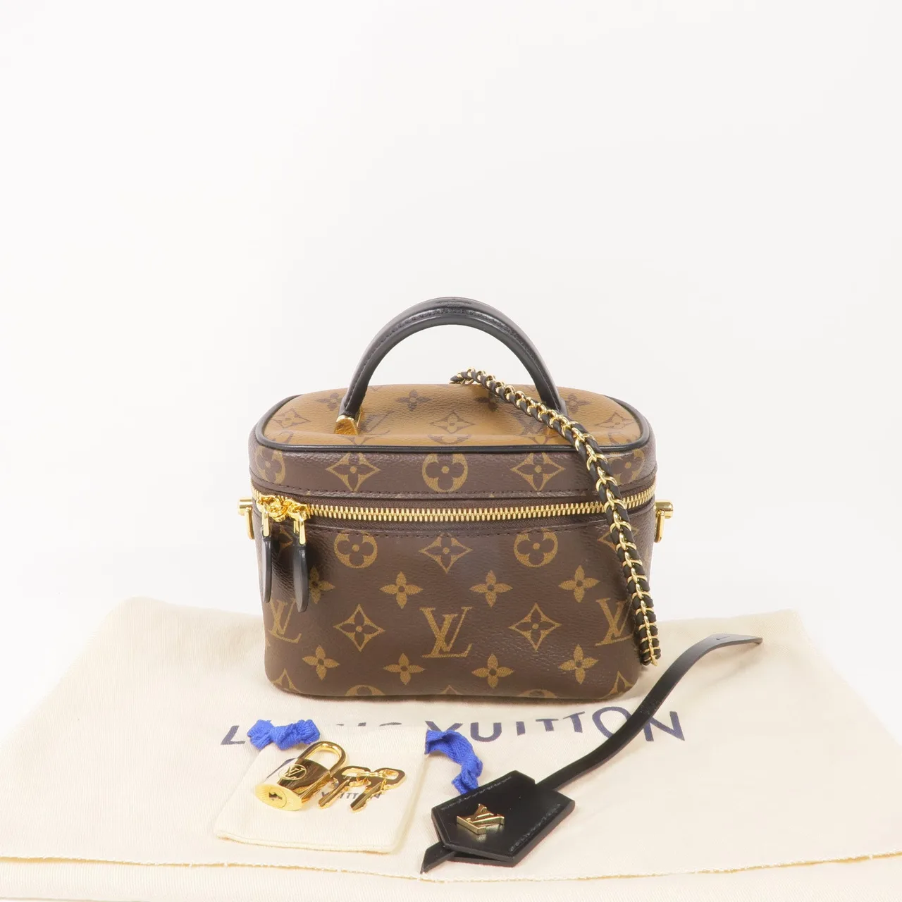LOUIS VUITTON Vanity M45165 2-Way Bag Coated Canvas 棕色 Coated Canvas Rank A - Thumbnail 7