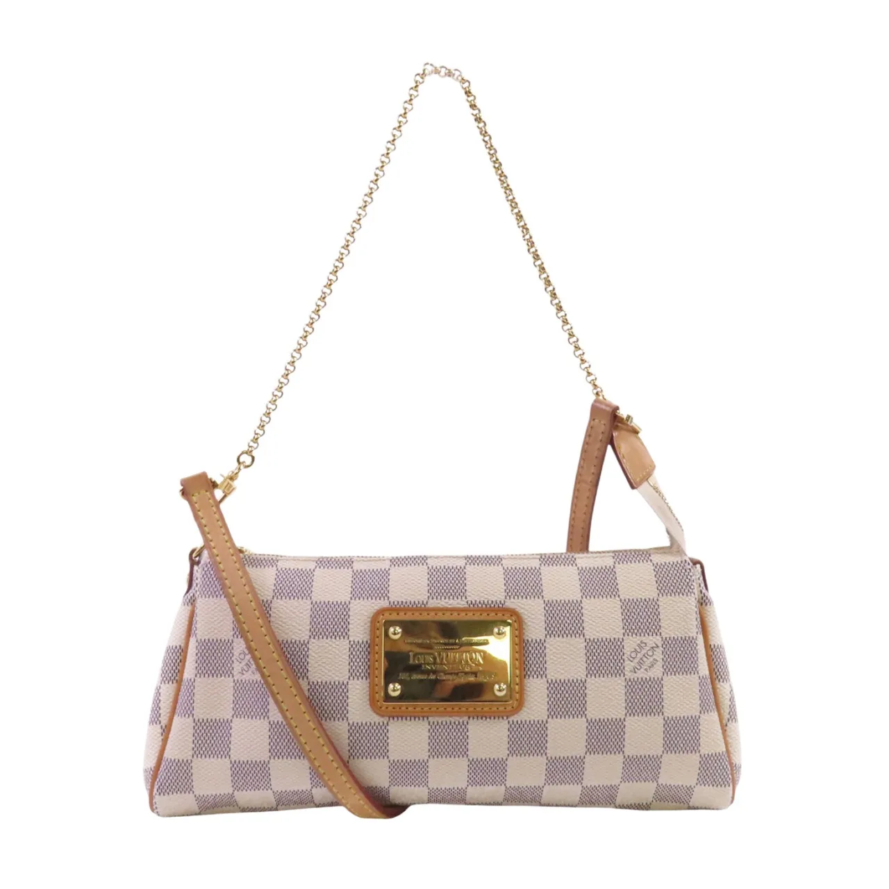LOUIS VUITTON Eva N55214 2-Way Bag Coated Canvas 白色 / White