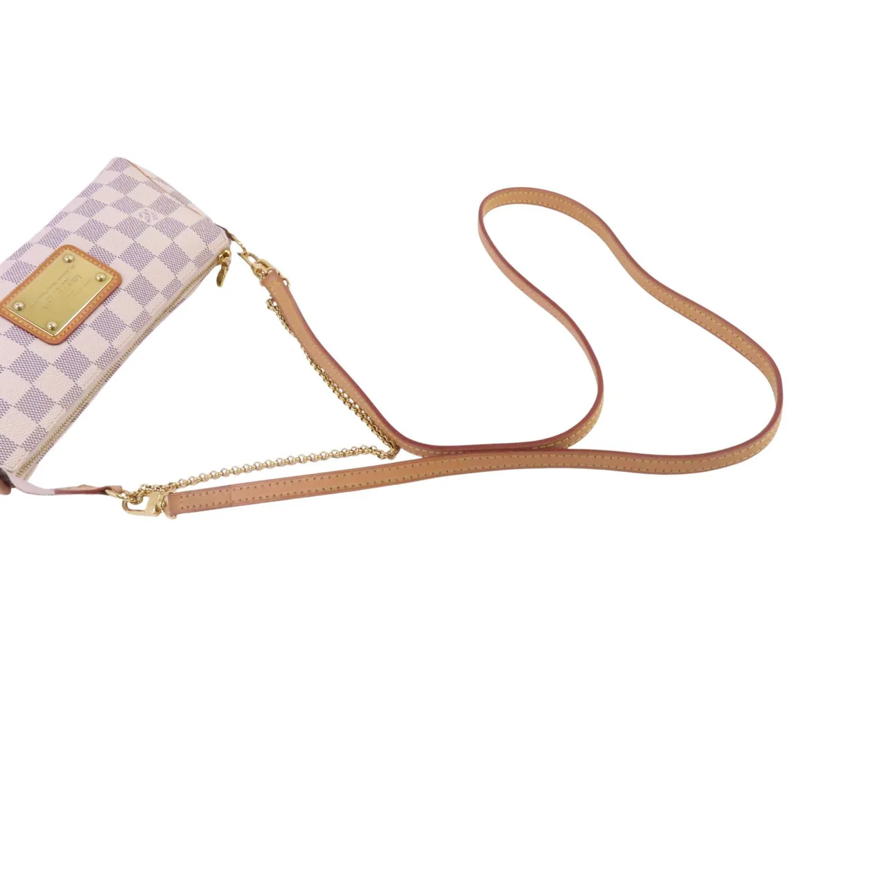 LOUIS VUITTON Eva N55214 2-Way Bag Coated Canvas 白色 / White Coated Canvas Rank B - Thumbnail 7