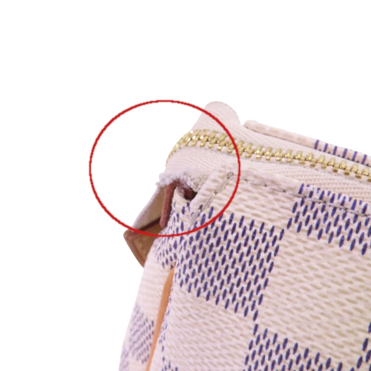 LOUIS VUITTON Eva N55214 2-Way Bag Coated Canvas 白色 / White Coated Canvas Rank B - Thumbnail 14