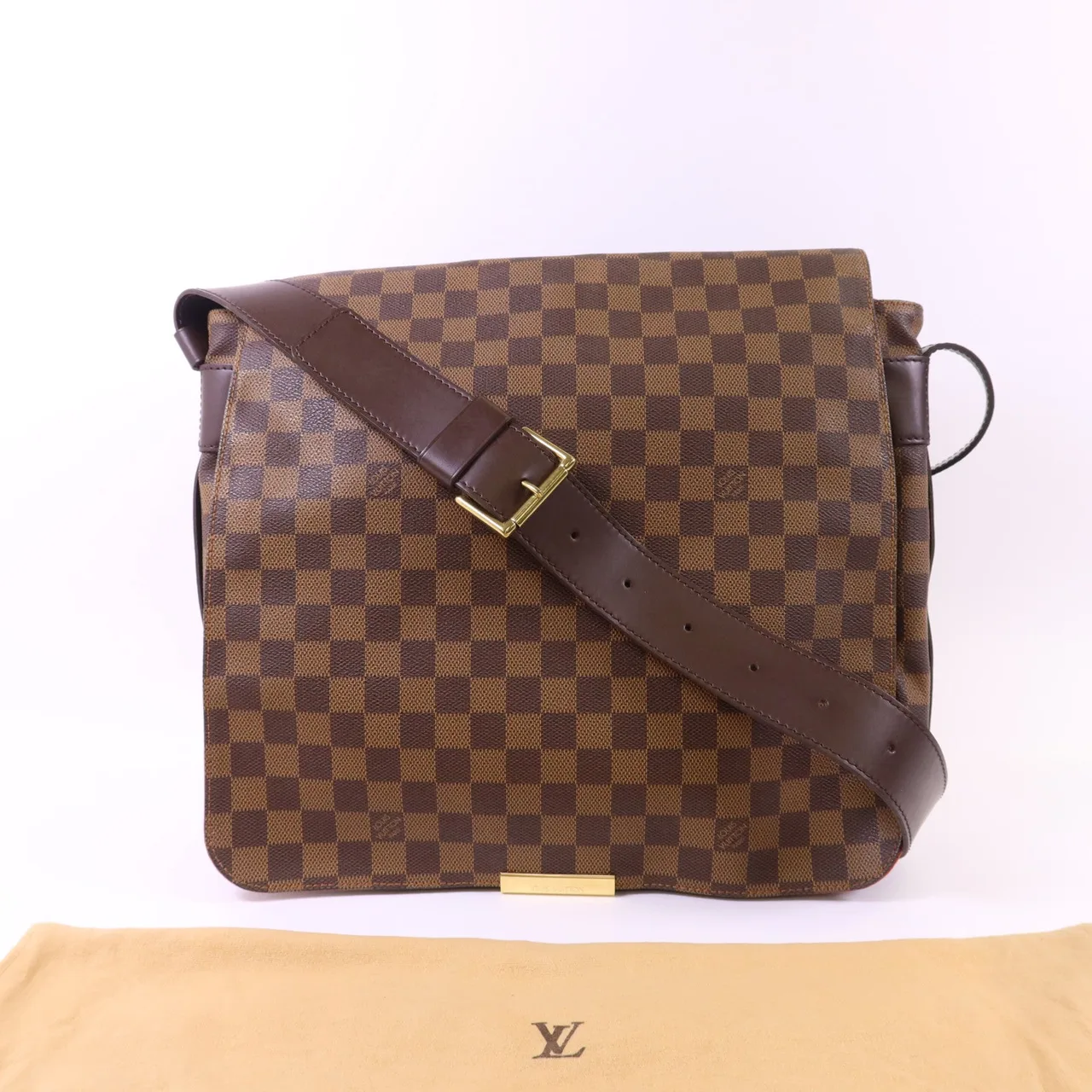 LOUIS VUITTON Bastille N45258 肩背包 塗層帆布 棕色 塗層帆布 中古品A - 縮圖 19