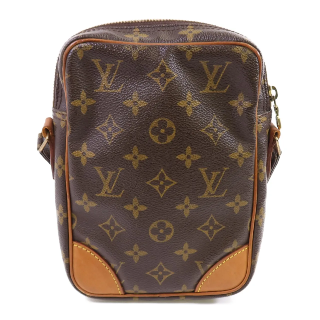 LOUIS VUITTON Danube M45266 肩背包 塗層帆布 棕色 塗層帆布 中古品B - 縮圖 2