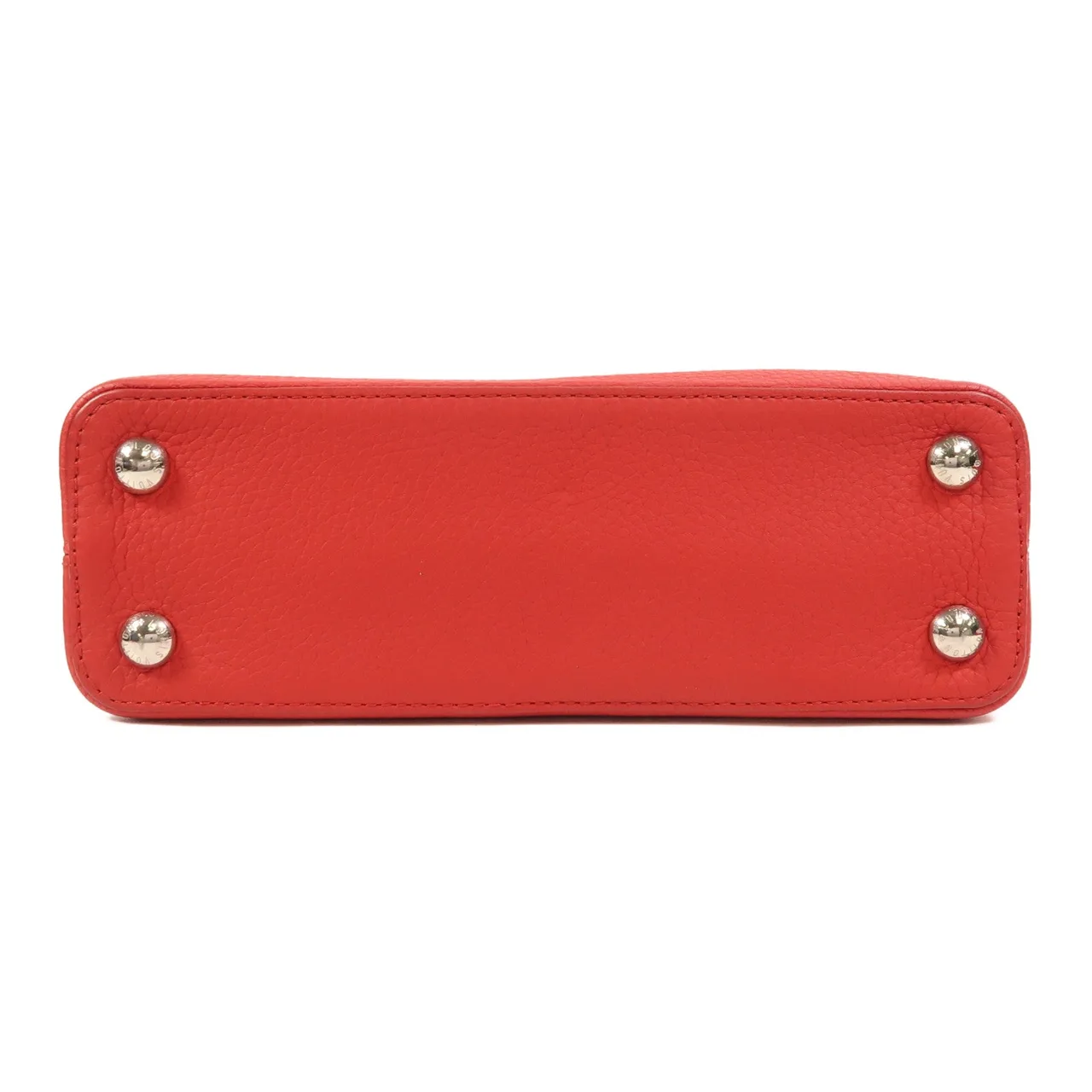 LOUIS VUITTON Capucines M94754 2-Way Bag Calfskin 紅色 / Red Calfskin Rank A - Thumbnail 4