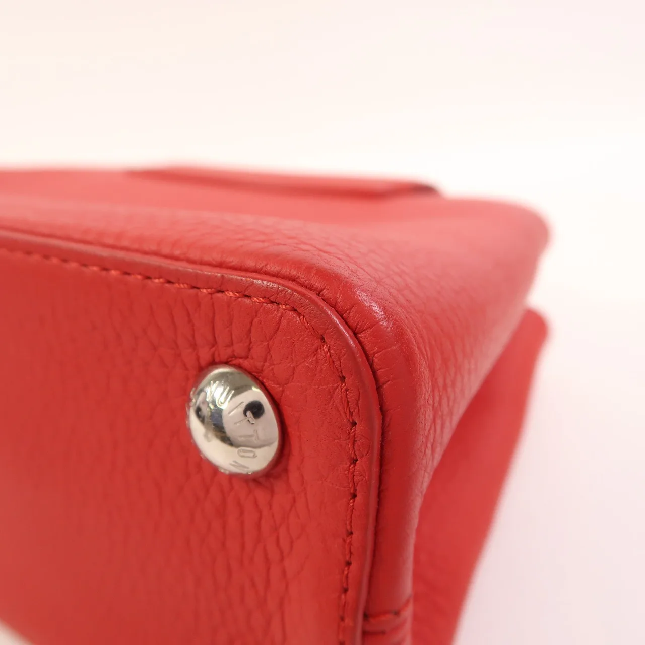 LOUIS VUITTON Capucines M94754 2-Way Bag Calfskin 紅色 / Red Calfskin Rank A - Thumbnail 11