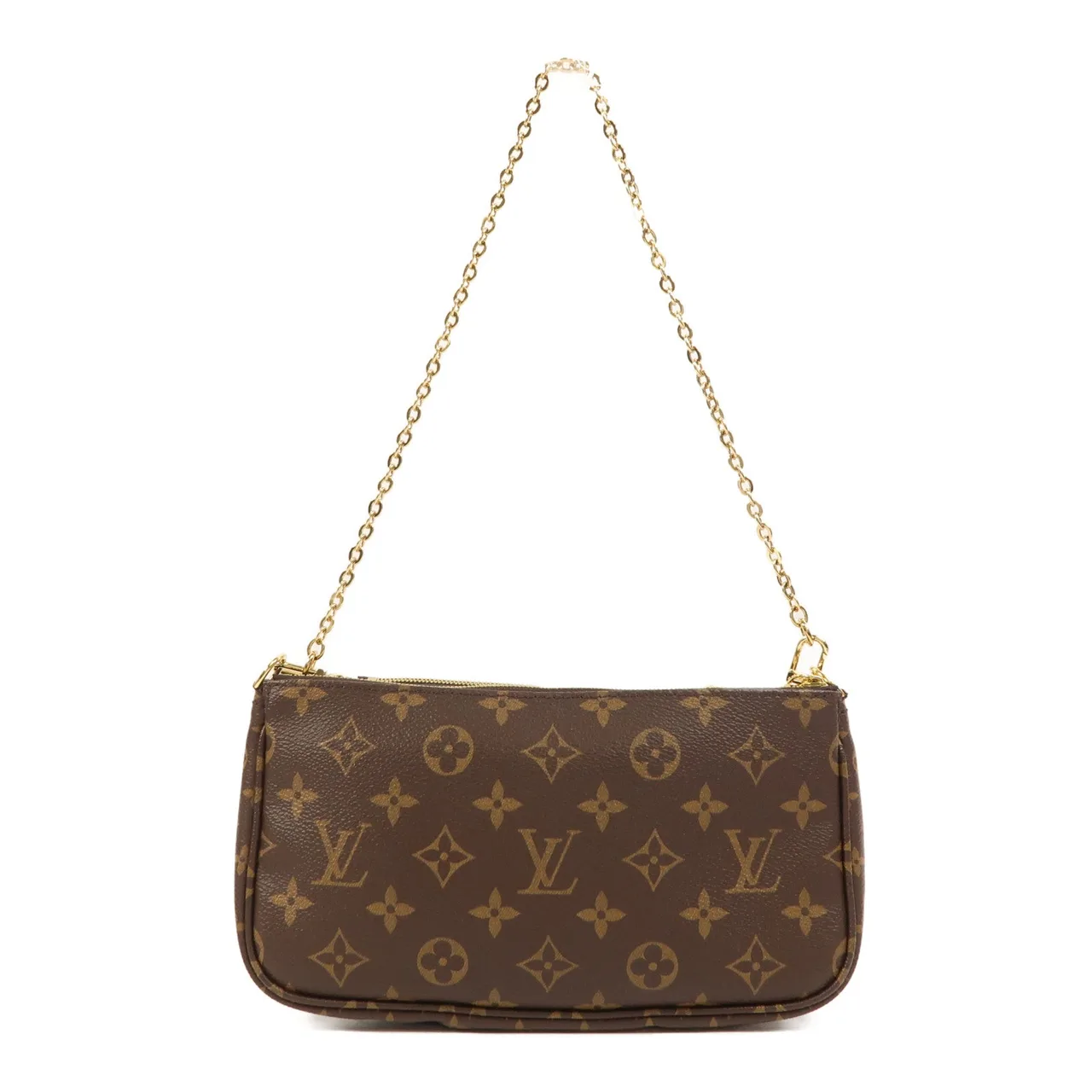 LOUIS VUITTON Multi Pochette M44840 2-Way Bag Coated Canvas 棕色 / pink Coated Canvas Rank A - Thumbnail 2