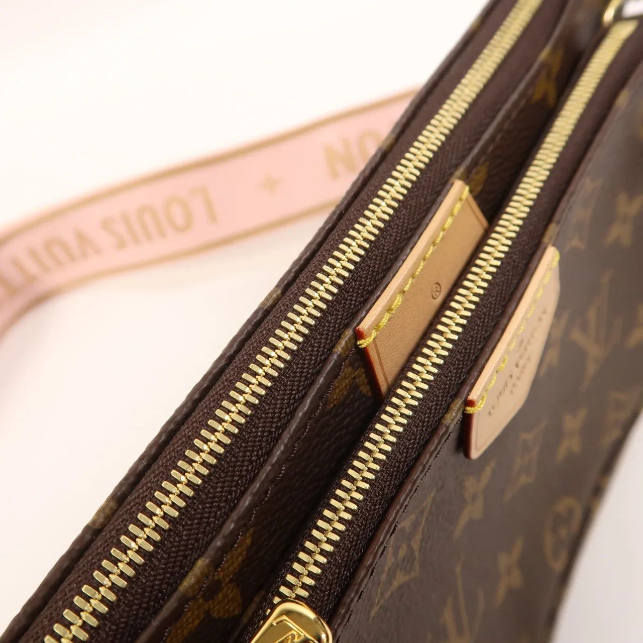 LOUIS VUITTON Multi Pochette M44840 2-Way Bag Coated Canvas 棕色 / pink Coated Canvas Rank A - Thumbnail 15