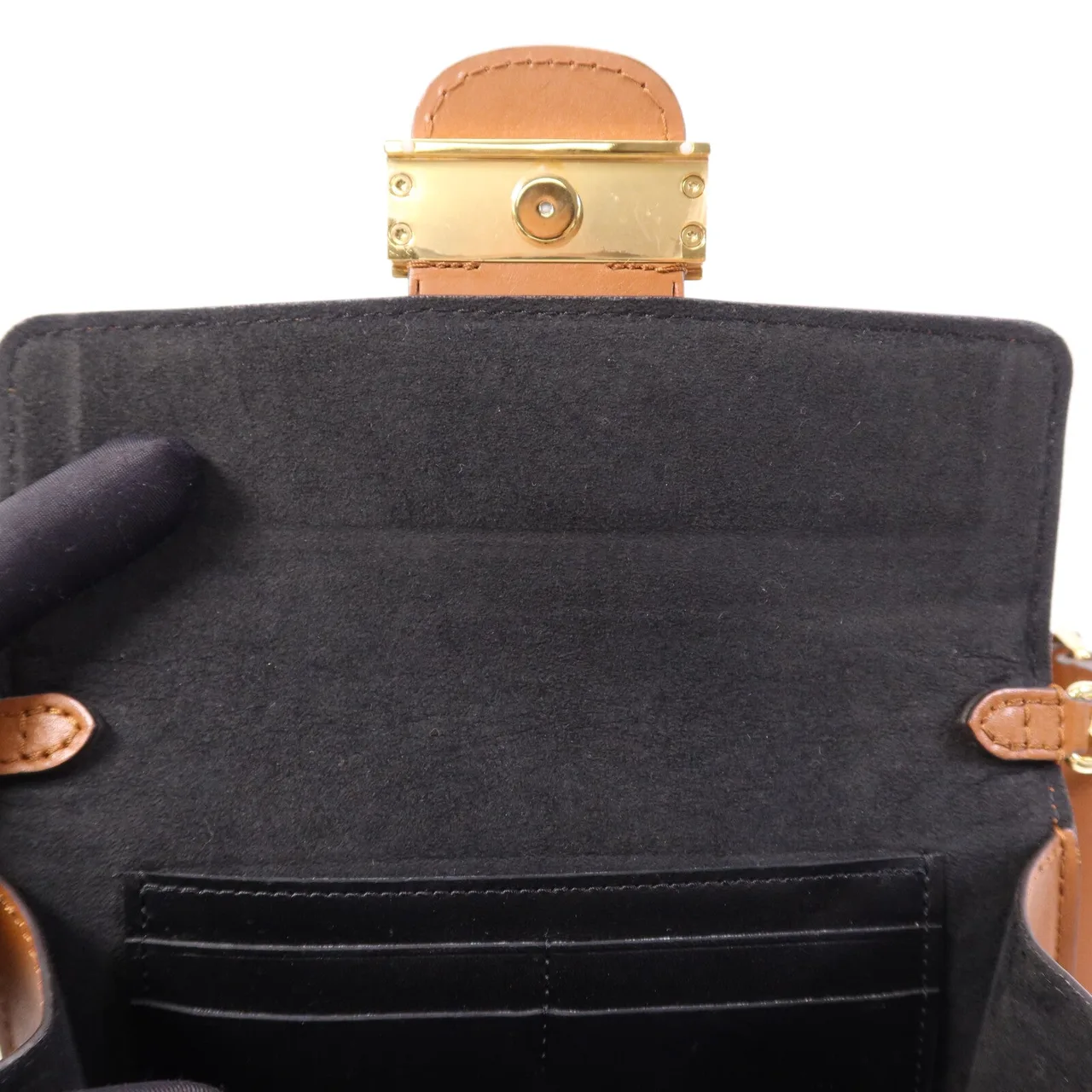 LOUIS VUITTON Dauphine M58881 Belt Bag Calfskin 棕色 / 白色 Calfskin Rank A - Thumbnail 14