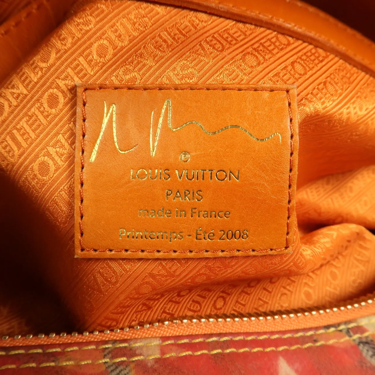 LOUIS VUITTON M95734 Shoulder Bag Canvas 橘色 Canvas Rank B - Thumbnail 13