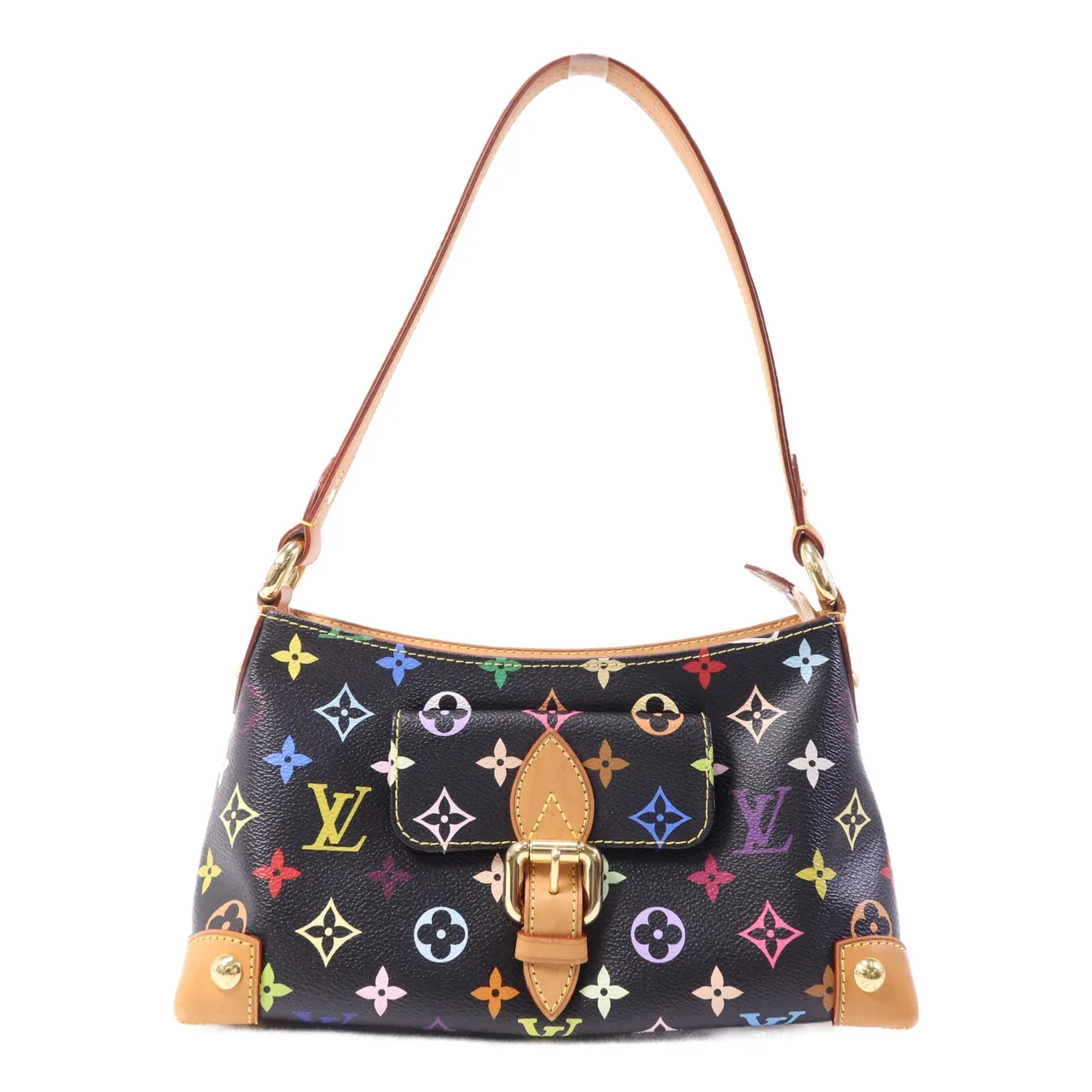 LOUIS VUITTON M40099 Shoulder Bag Coated Canvas 黑色 / Multicolor