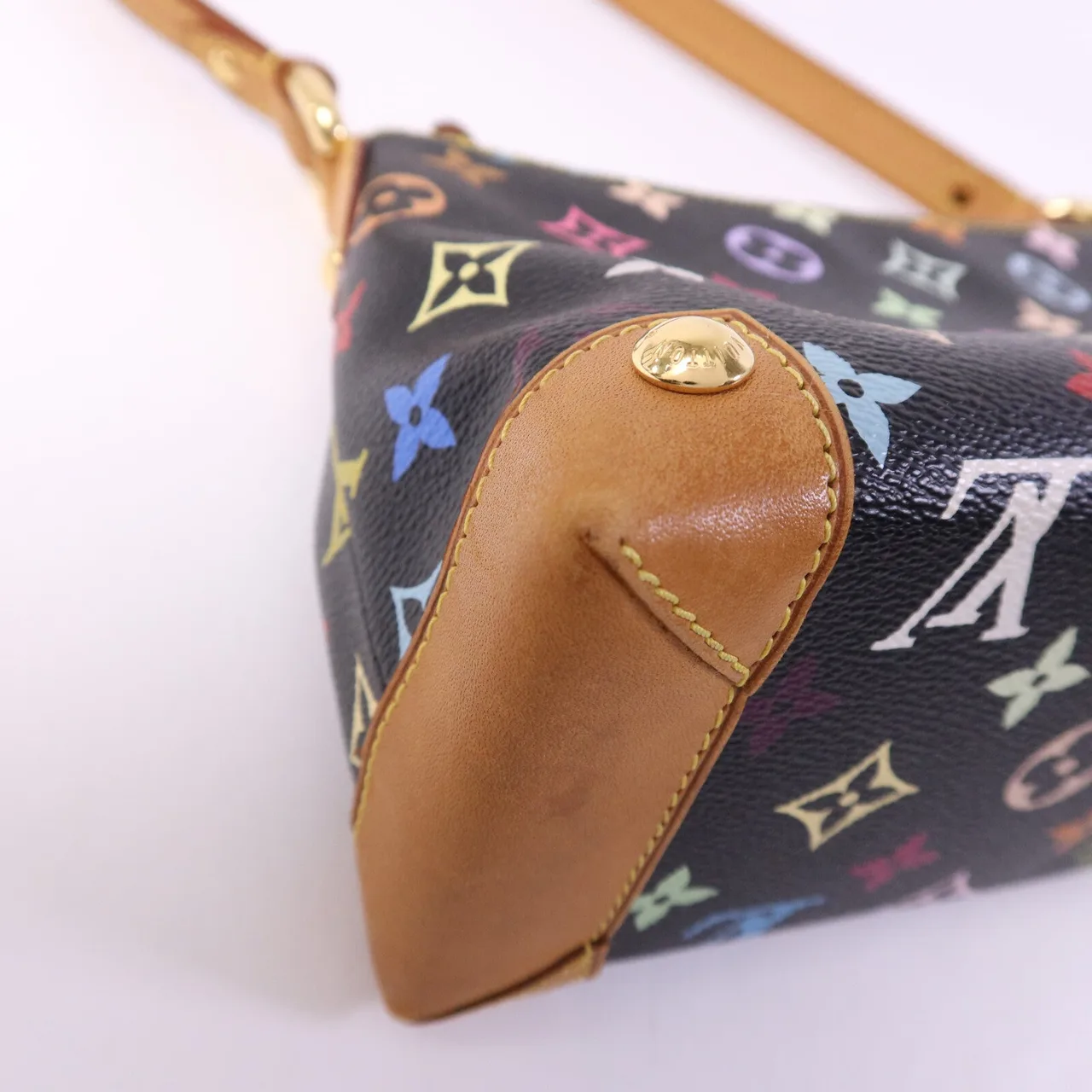 LOUIS VUITTON M40099 Shoulder Bag Coated Canvas 黑色 / Multicolor Coated Canvas Rank B - Thumbnail 14