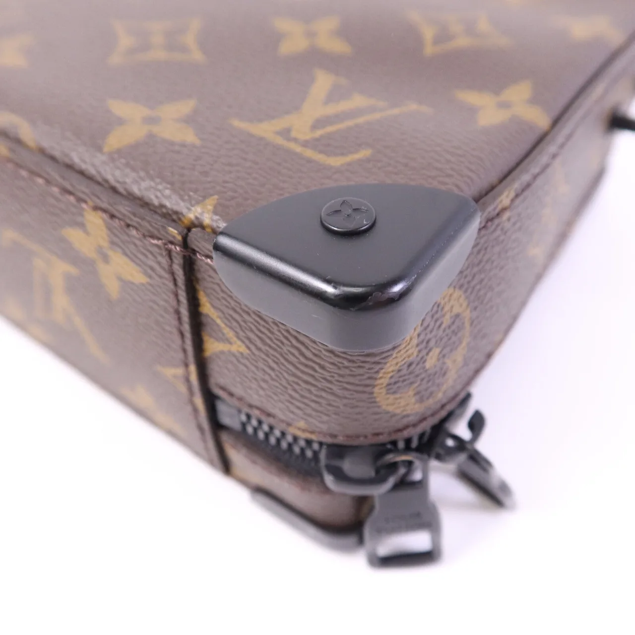 LOUIS VUITTON M45935 兩用包 塗層帆布 棕色 塗層帆布 中古品A - 縮圖 12
