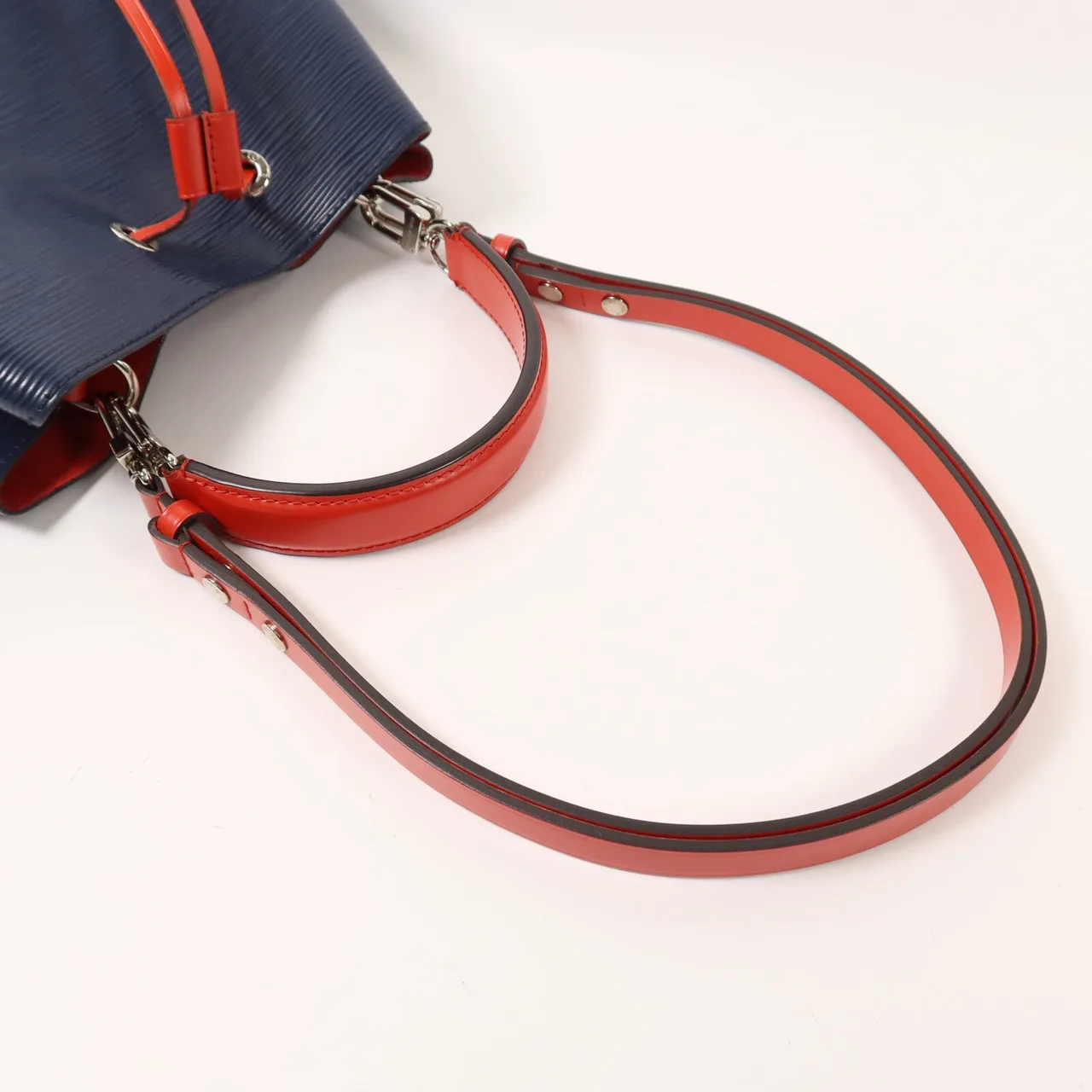 LOUIS VUITTON NeoNoe M54367 2-Way Bag Calfskin 海軍藍 / 紅色 / Navy/Red Calfskin Rank B - Thumbnail 8